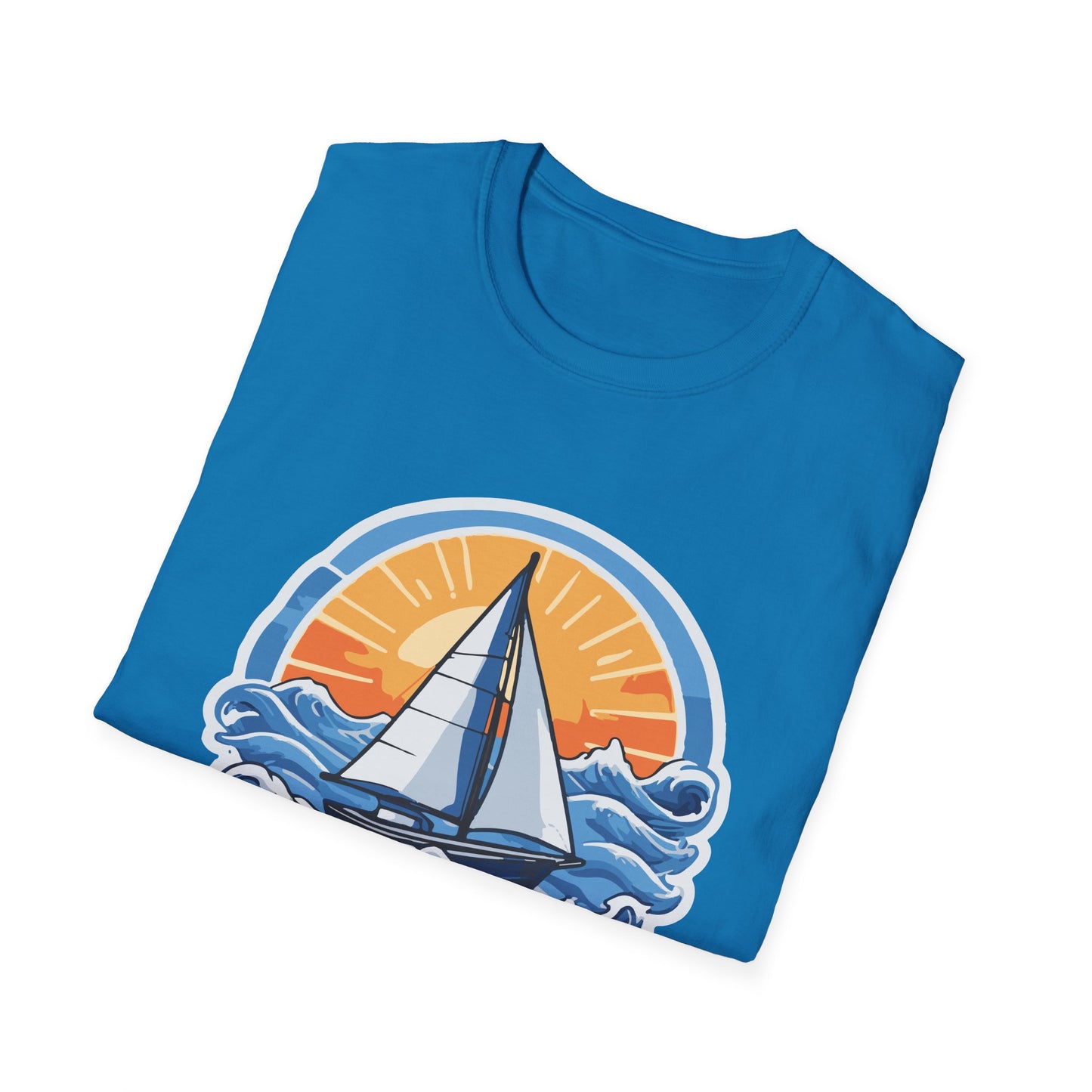 WHIDBEY ISLAND WA Sunny Sailing Unisex Softstyle T-Shirt