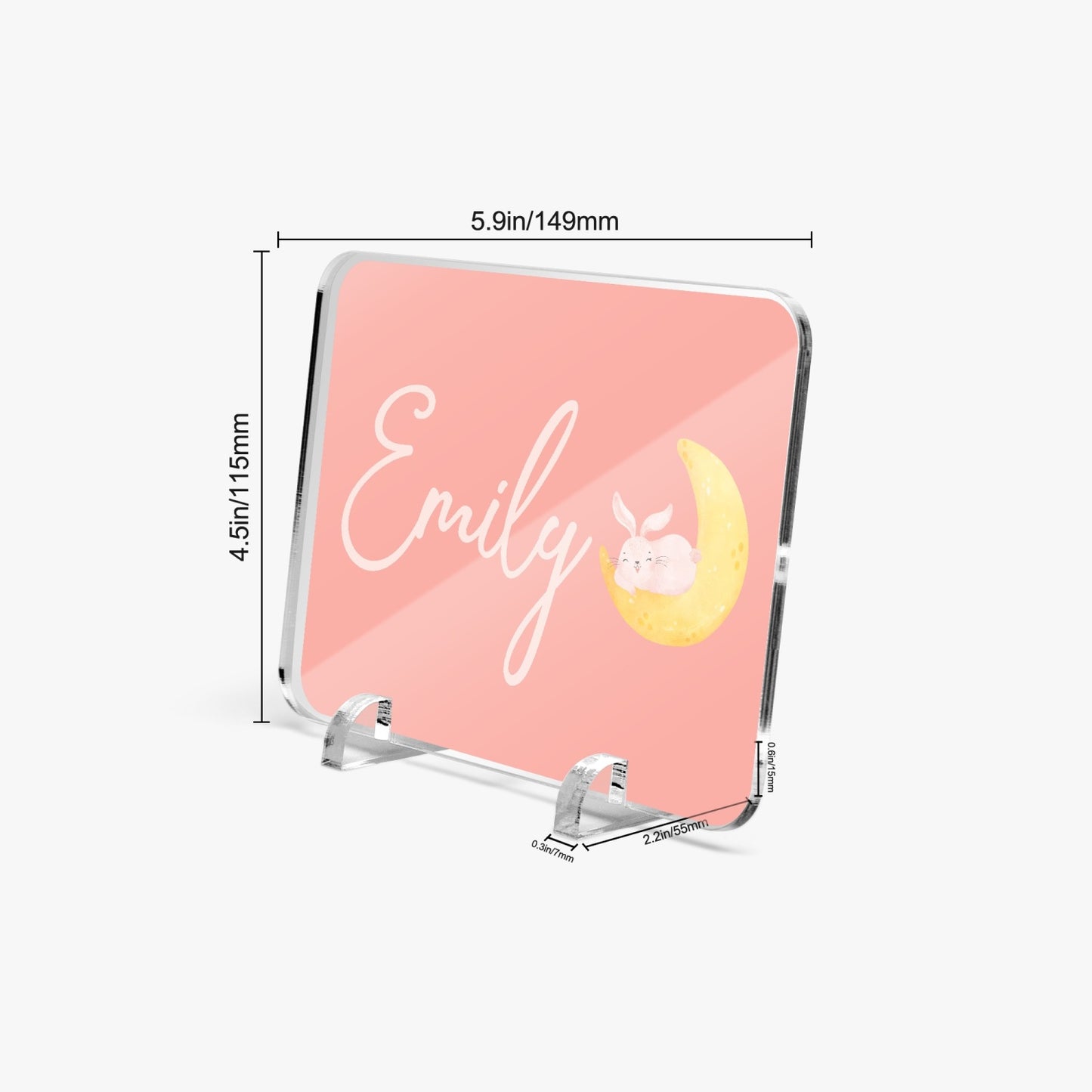 1063. Acrylic Plaque with Stand - Rectangle