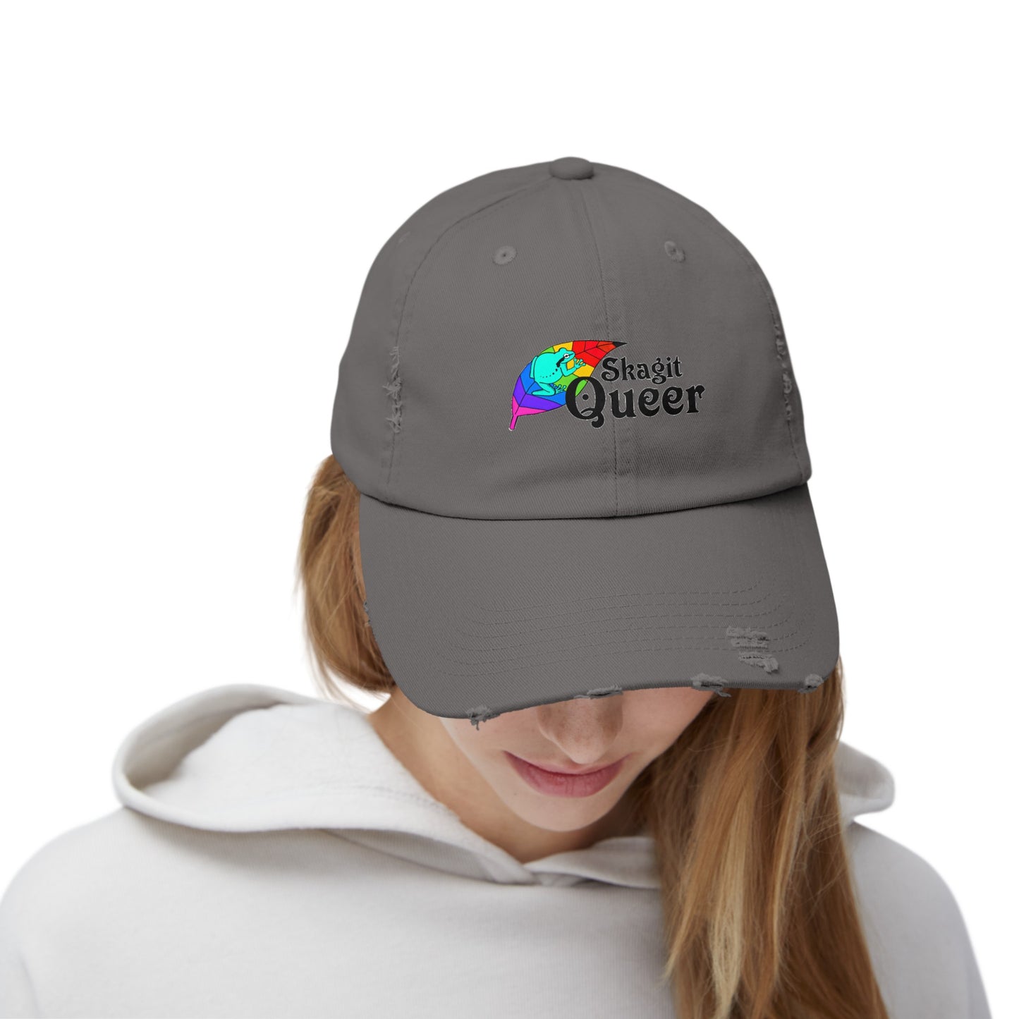 SKAGIT QUEER Unisex Distressed Cap