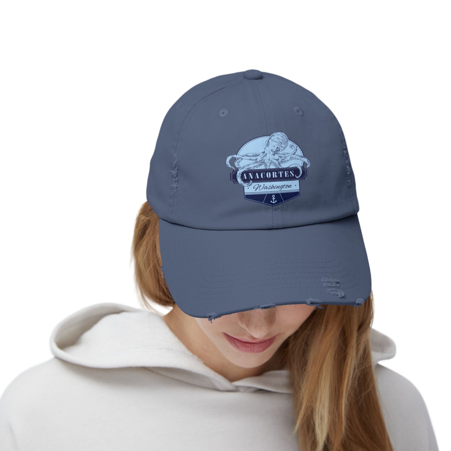 Octopus Anacortes Unisex Distressed Cap