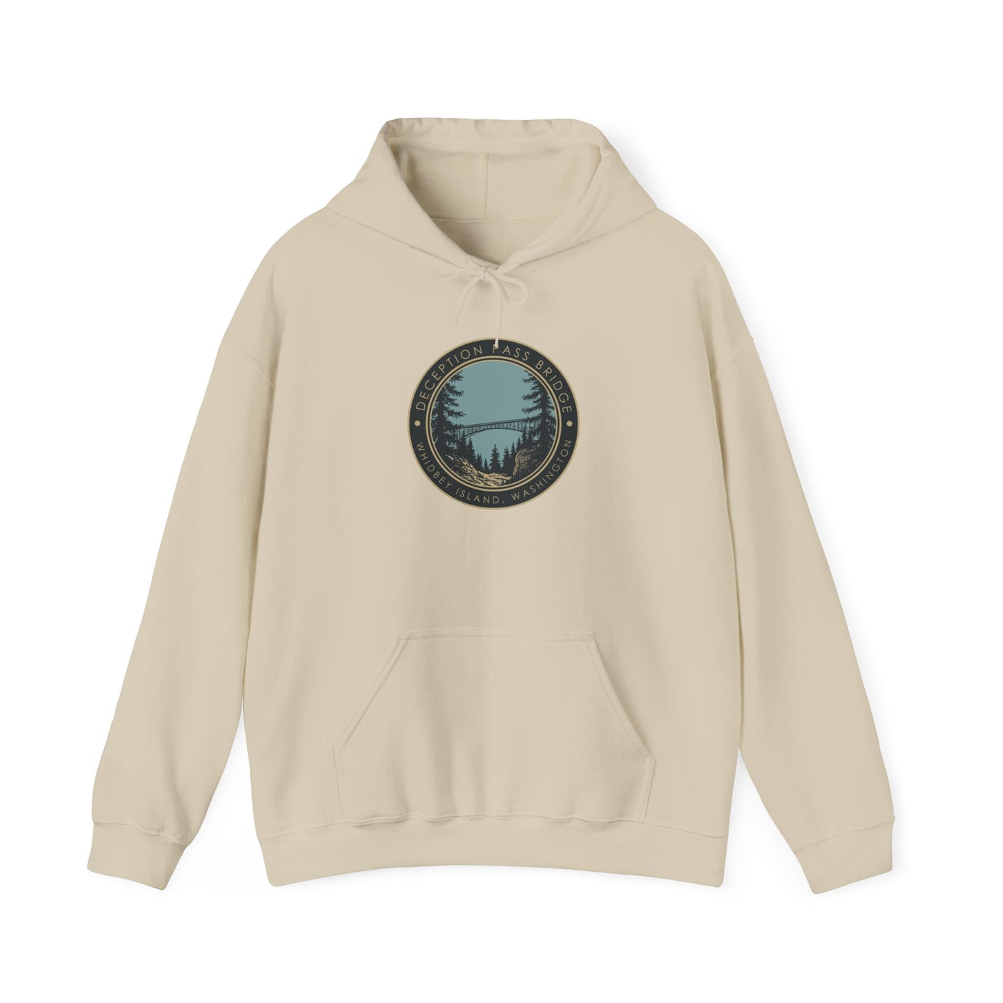 DECEPTION PASS BRIDGE, LOOKOUT Unisex Heavy Blend™ Hooded Sweatshirt