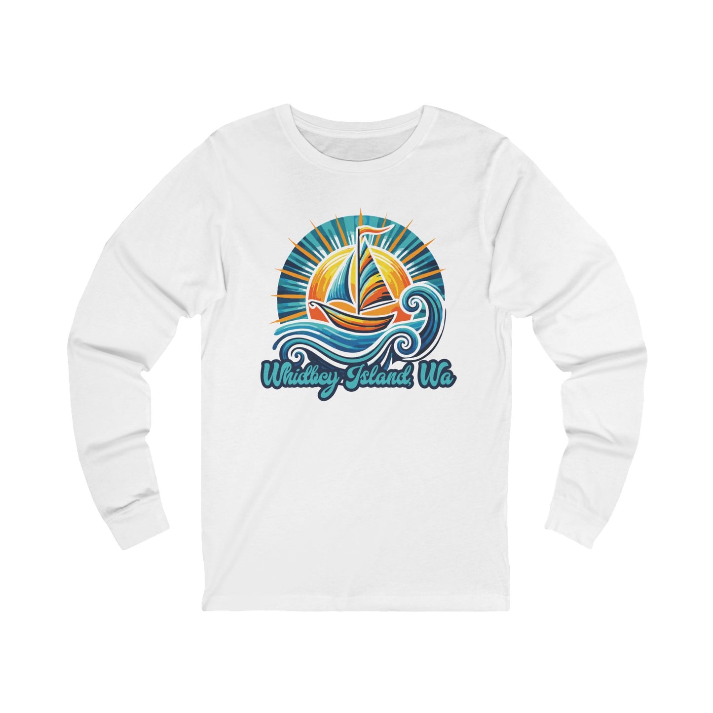 WHIDBEY ISLAND WA Celebrate Unisex Jersey Long Sleeve Tee