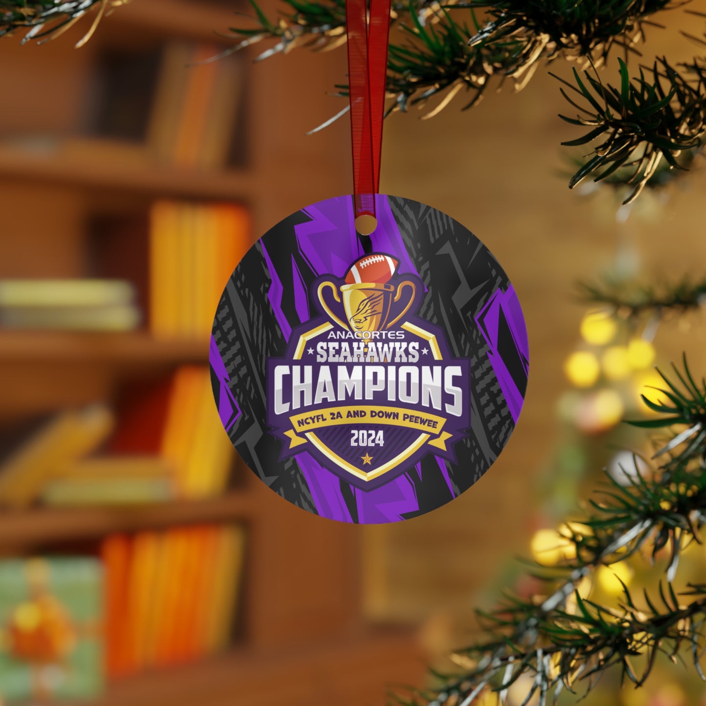 Peewee Champions Metal Ornaments