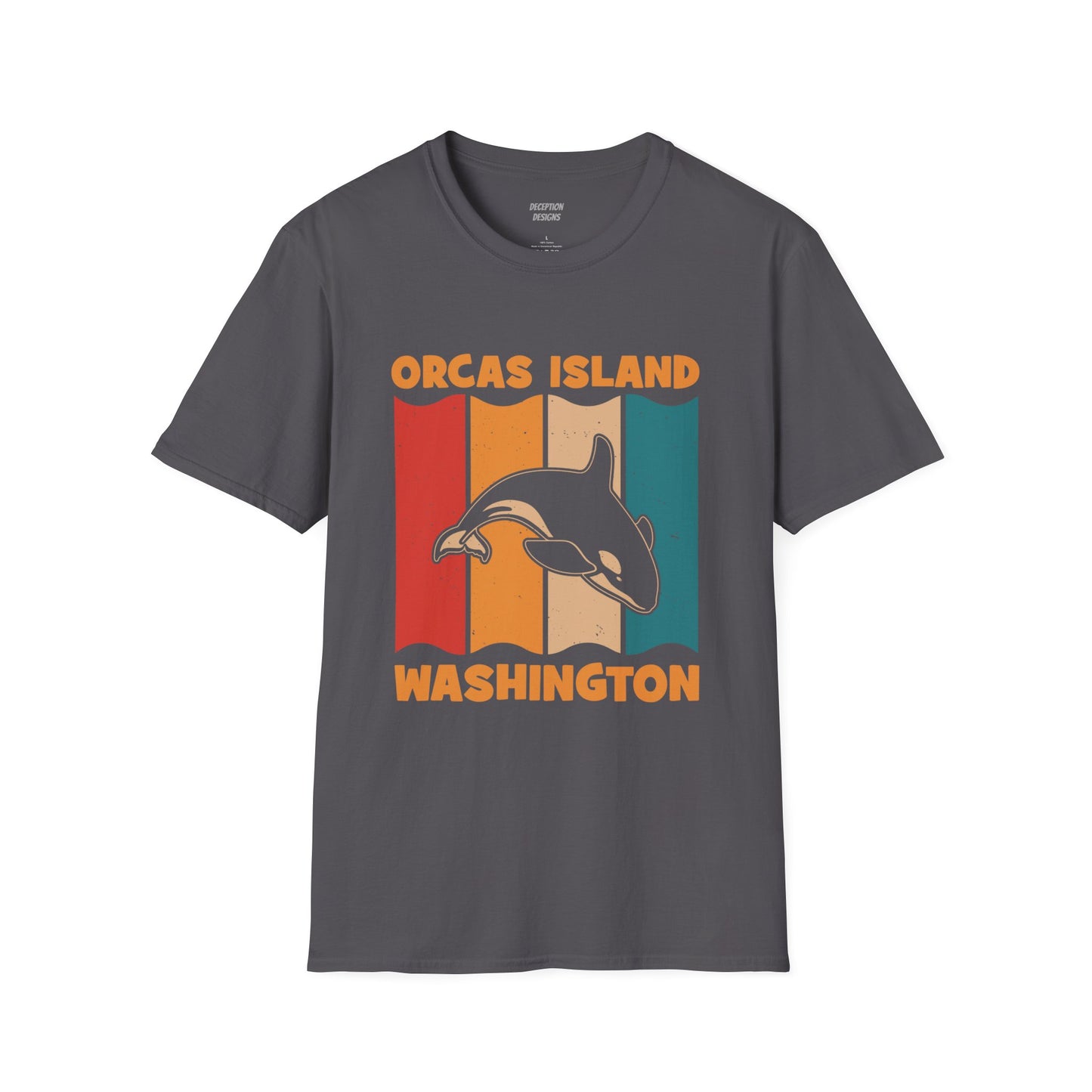 ORCAS ISLAND 2 WHALE Unisex Softstyle T-Shirt