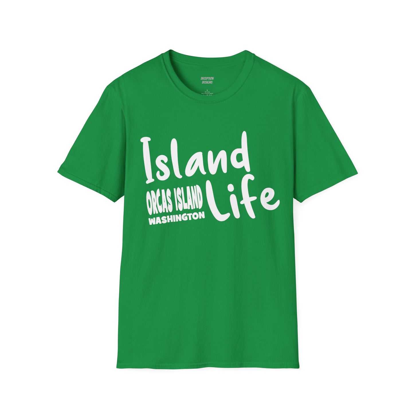 ISLAND LIFE - ORCAS ISLAND - Compass Unisex Softstyle T-Shirt