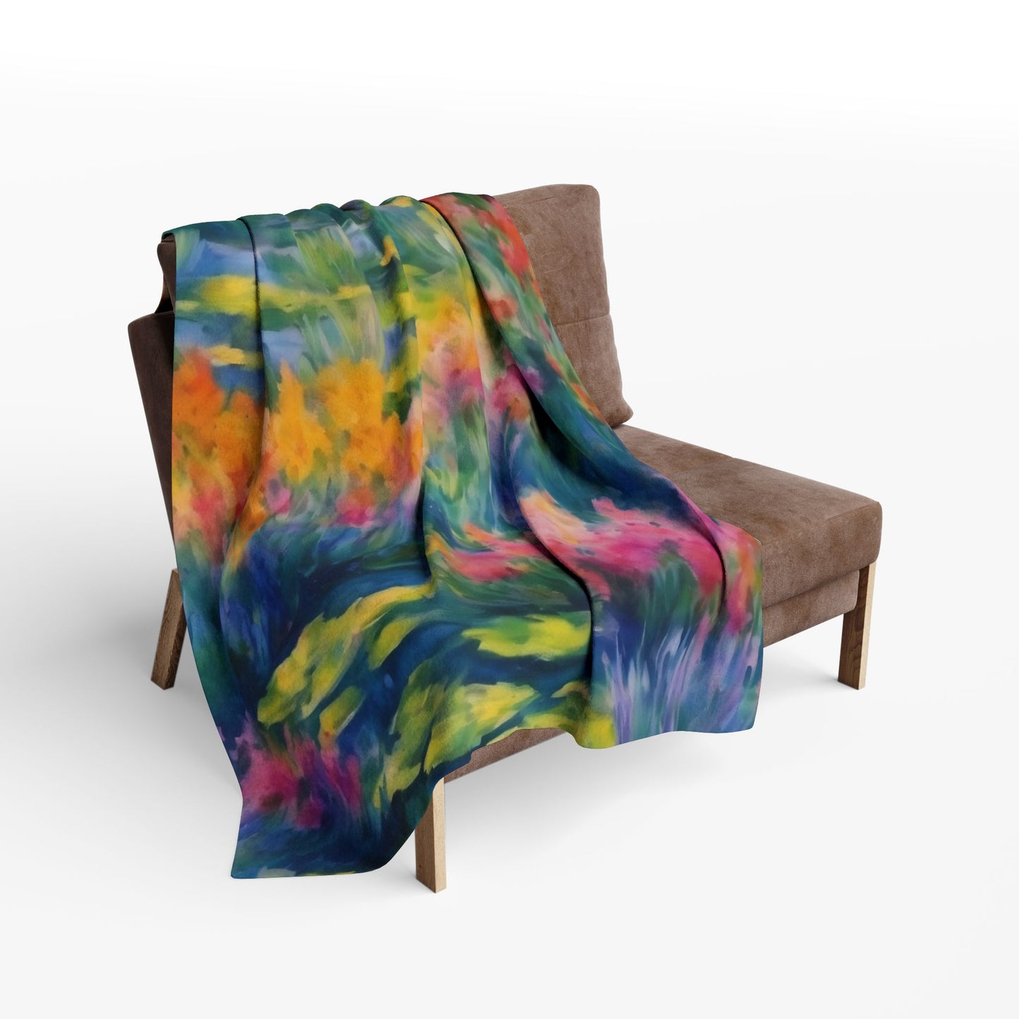 WILDFLOWER POND Arctic Fleece Blanket