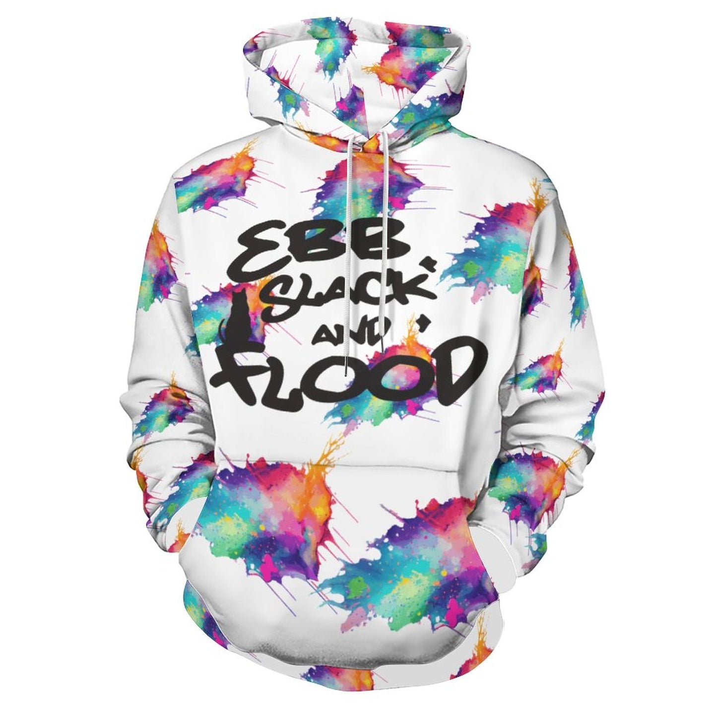 EBB SLACK FLOOD Hoodie with Double-layer Cap (All-Over Printing)