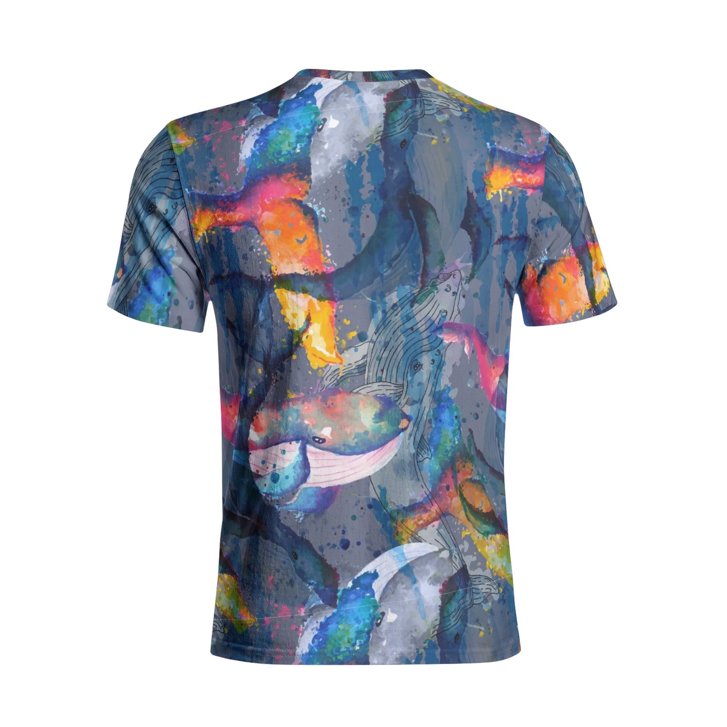 WHALE WONDER Unisex All-Over Print Cotton T-shirts