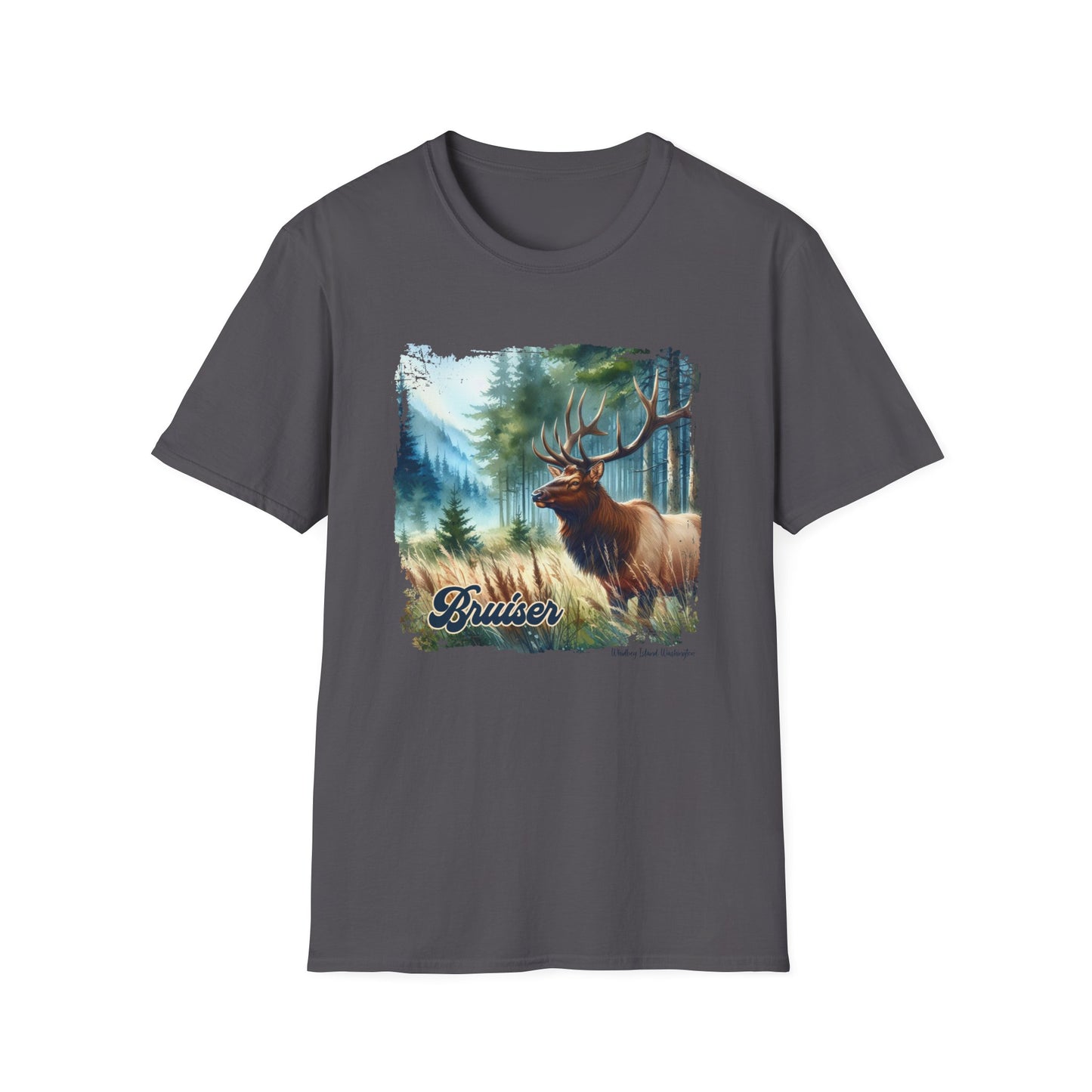 5 Bruiser - Whidbey Island Elk - Unisex Softstyle T-Shirt