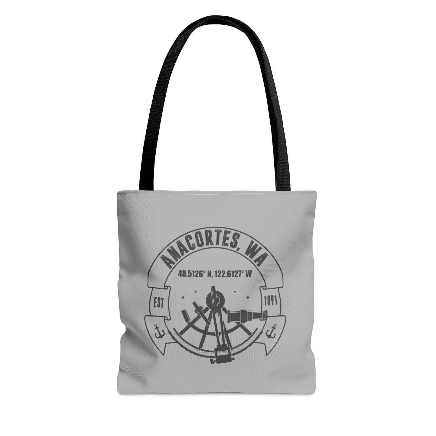 Anacortes Coordinates Tote Bag