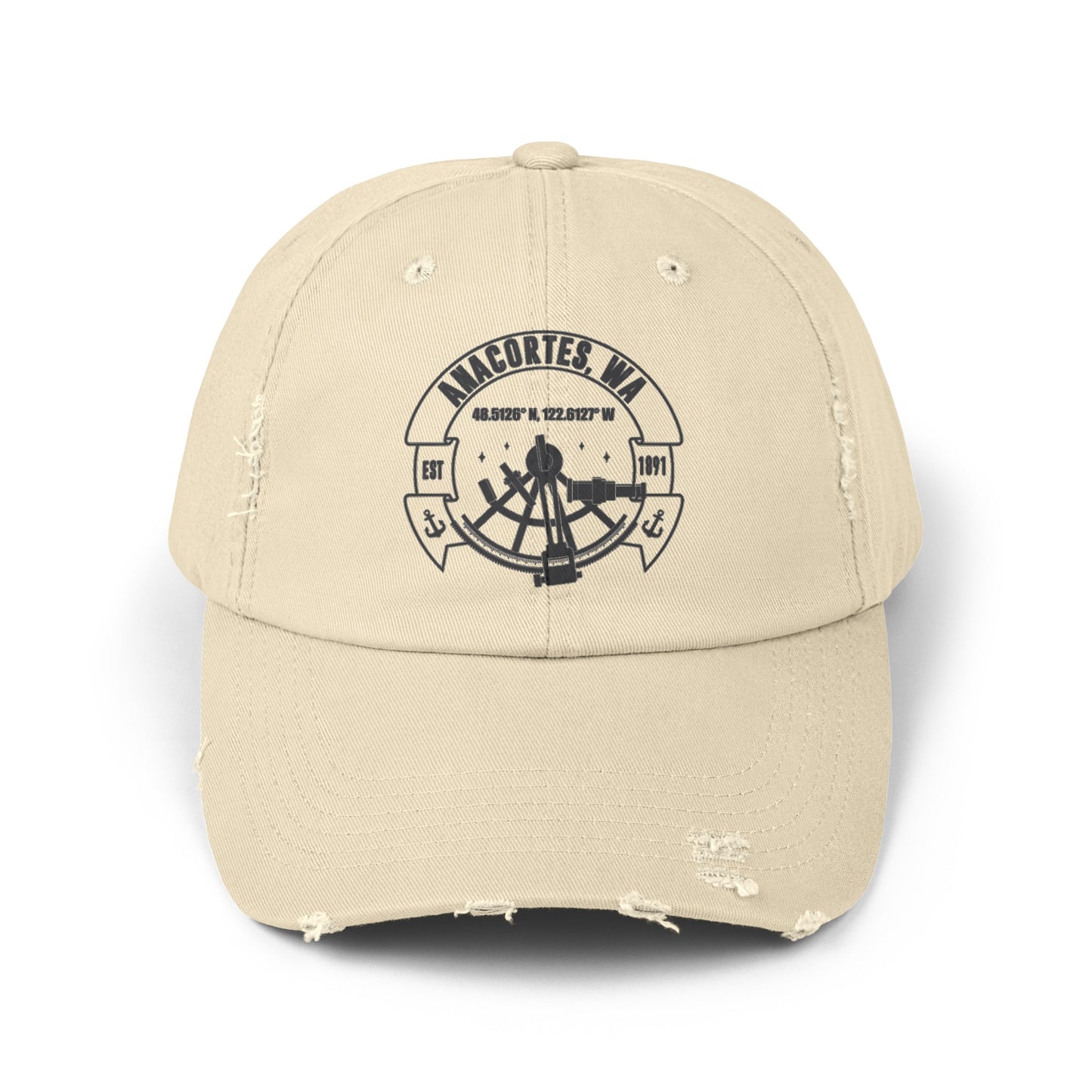 Anacortes Coordinates Unisex Distressed Cap