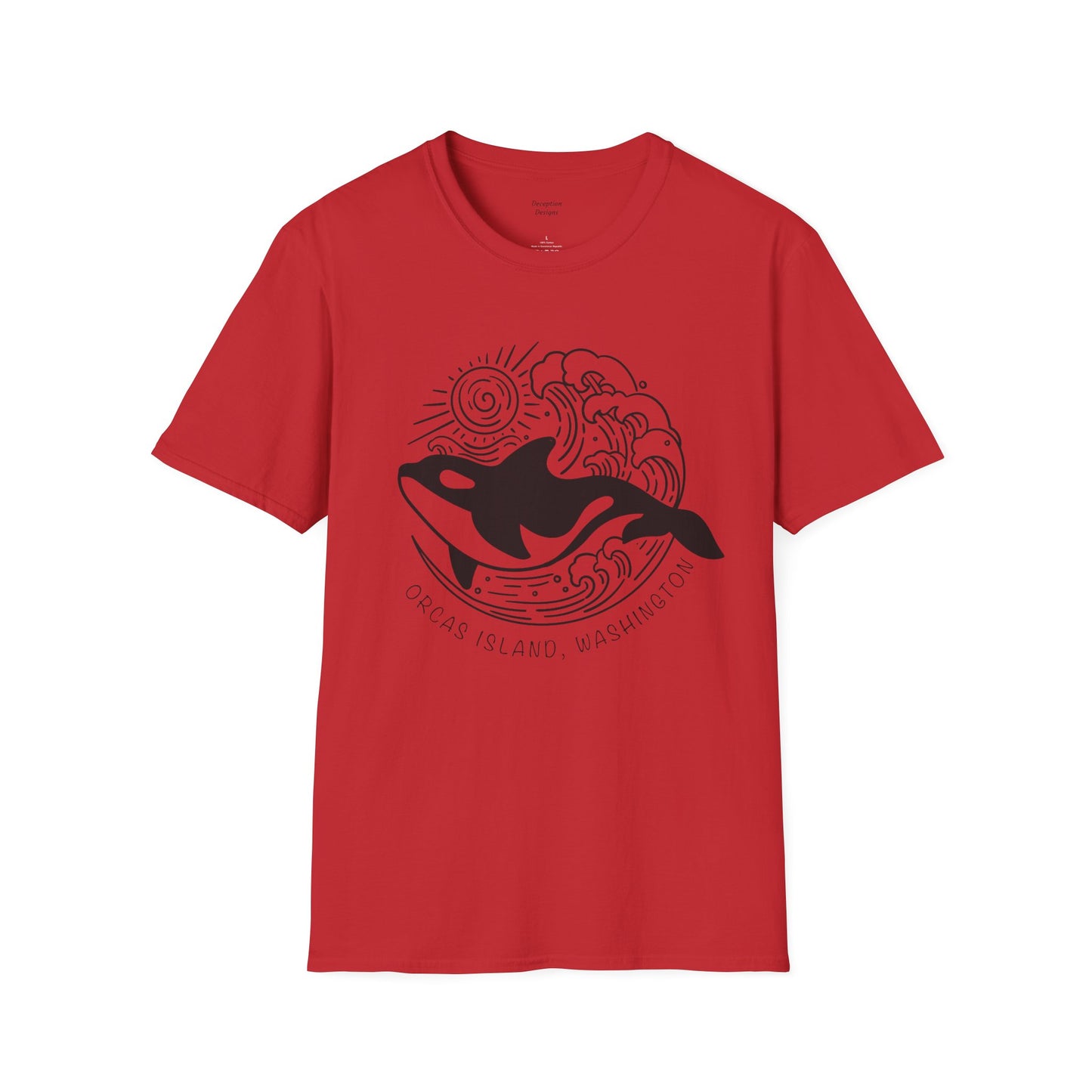 ORCAS ISLAND - Ocean Whale Unisex Softstyle T-Shirt - Bulk
