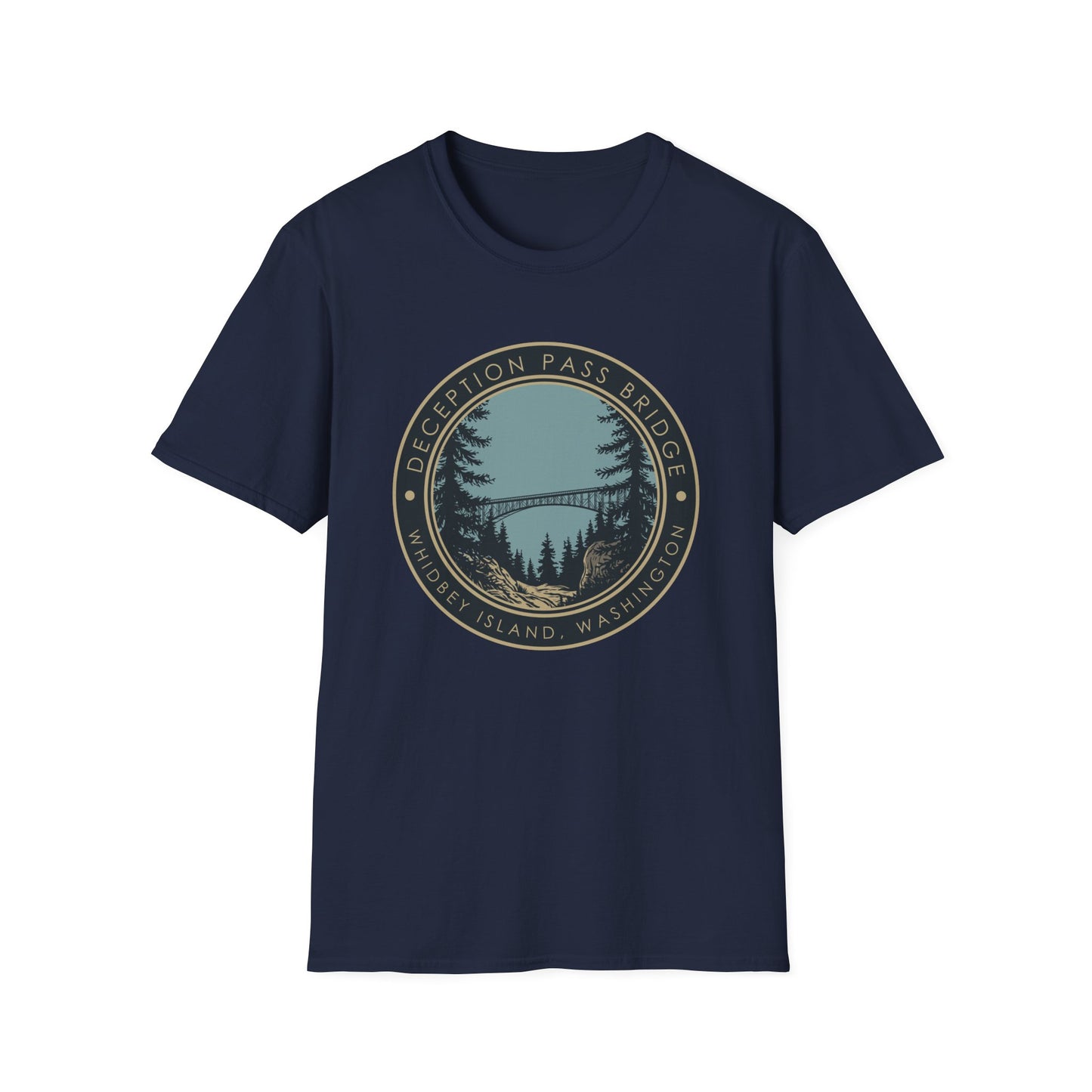 DECEPTION PASS BRIDGE, LOOKOUT Unisex Softstyle T-Shirt