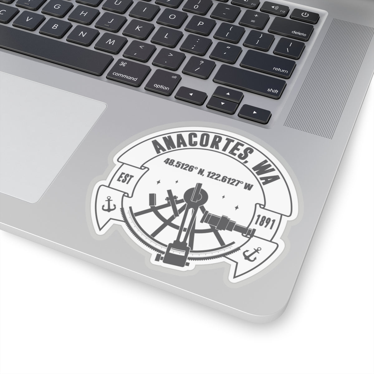 ANACORTES Coordinates Sticker