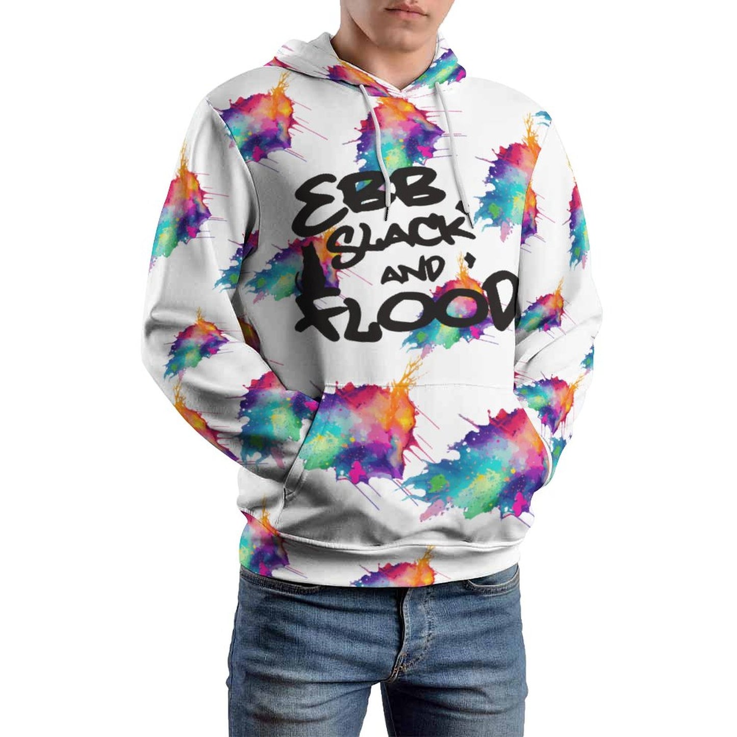 EBB SLACK FLOOD Hoodie with Double-layer Cap (All-Over Printing)