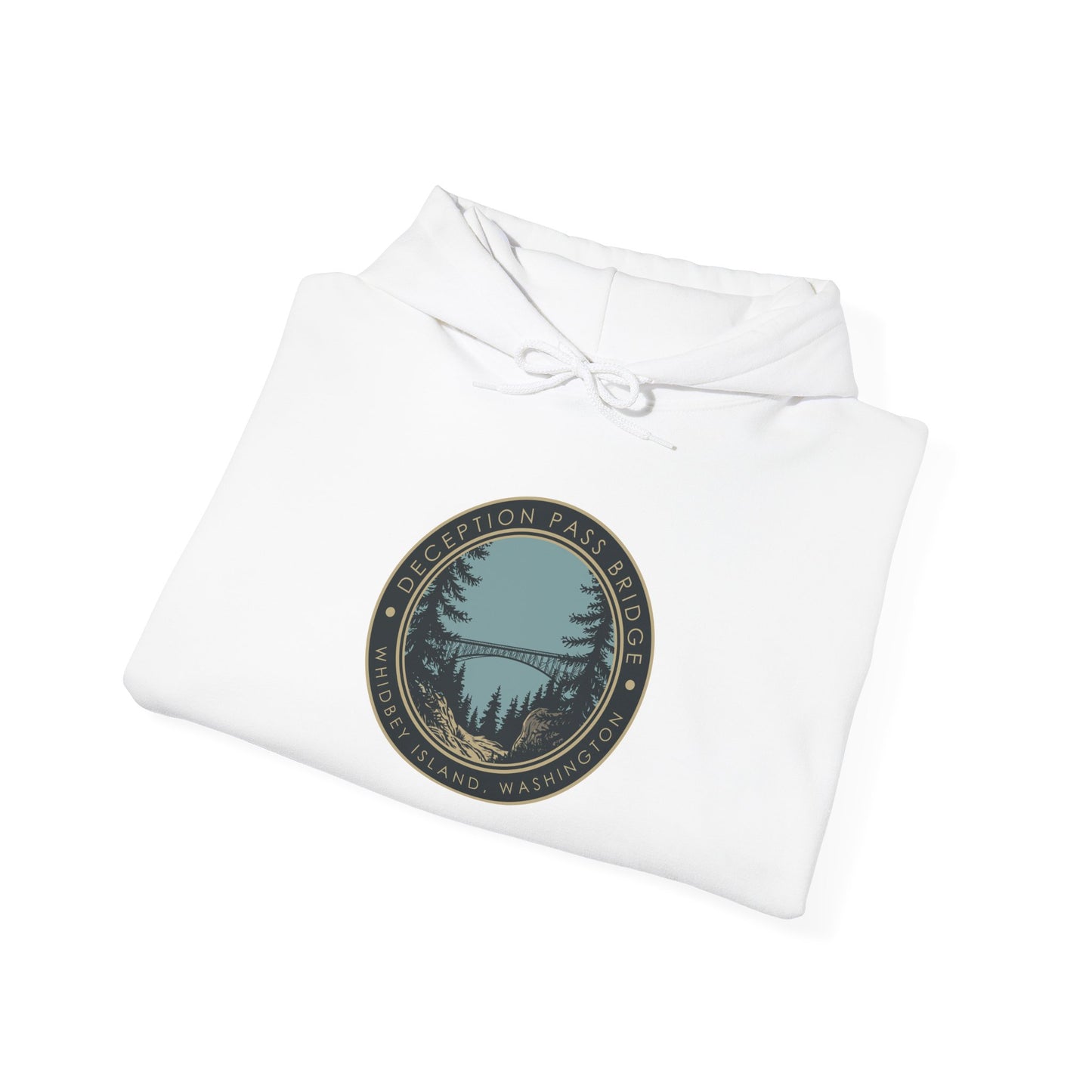 DECEPTION PASS BRIDGE, LOOKOUT Unisex Heavy Blend™ Hooded Sweatshirt