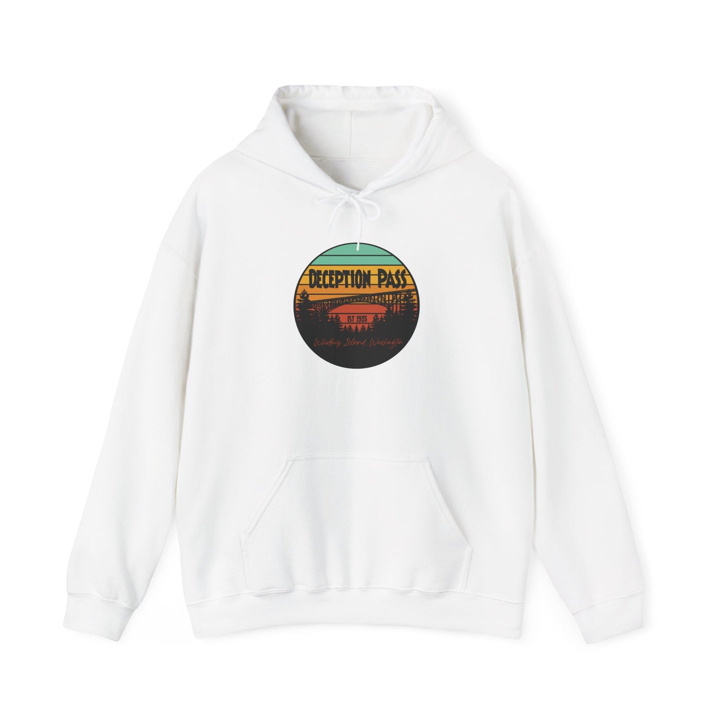 DECEPTION PASS BRIDGE, Unisex Heavy Blend™ Hooded Sweatshirt