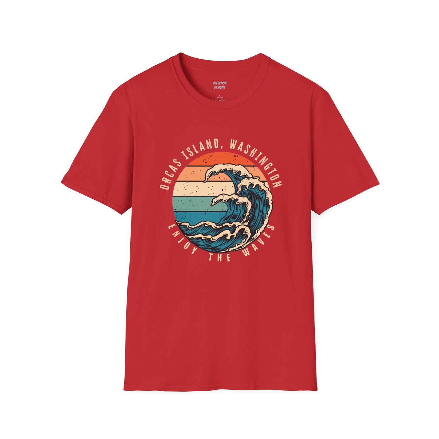 WAVES ORCAS ISLAND - Unisex Softstyle T-Shirt
