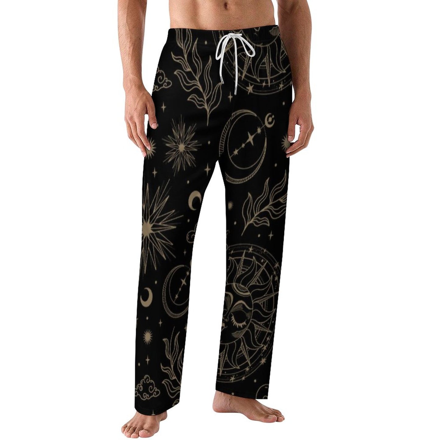 170gsm Faux Cotton Men's Pajamas Pants LM071 (All-Over Printing)