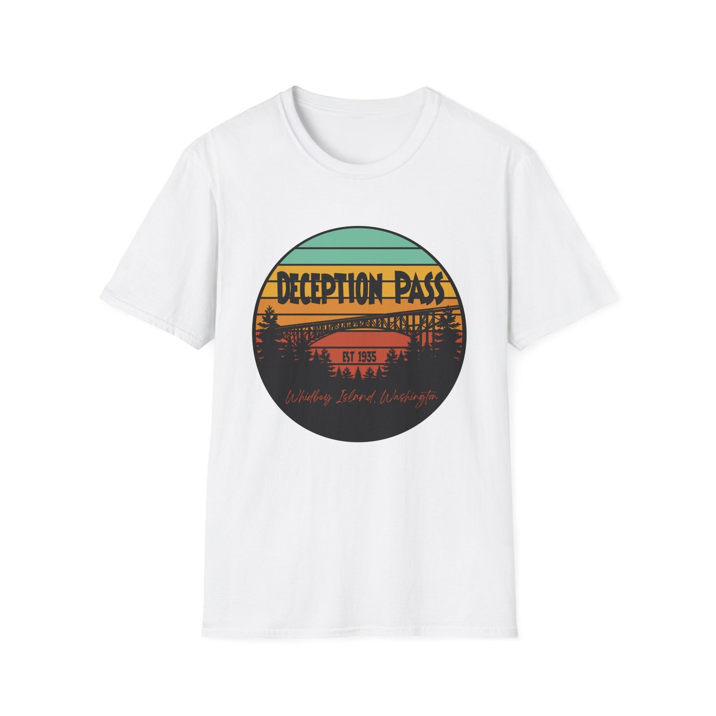 DECEPTION PASS BRIDGE, Unisex Softstyle T-Shirt