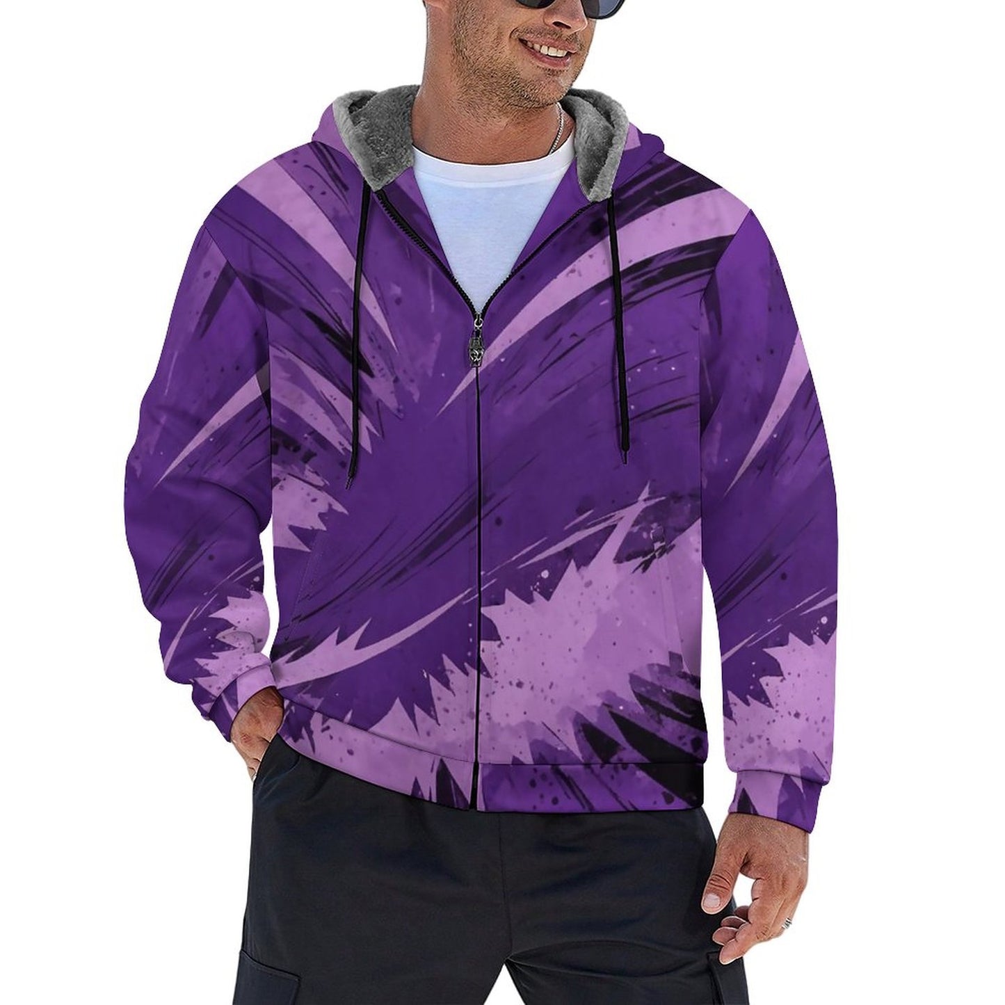 Zip up Hoodie with Plush Lining