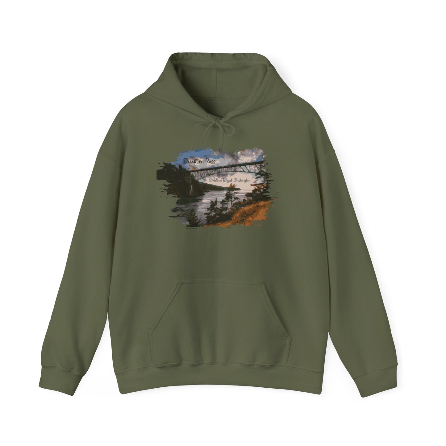 DECEPTION PASS BRIDGE - Unisex Heavy Blend™ Hooded Sweatshirt