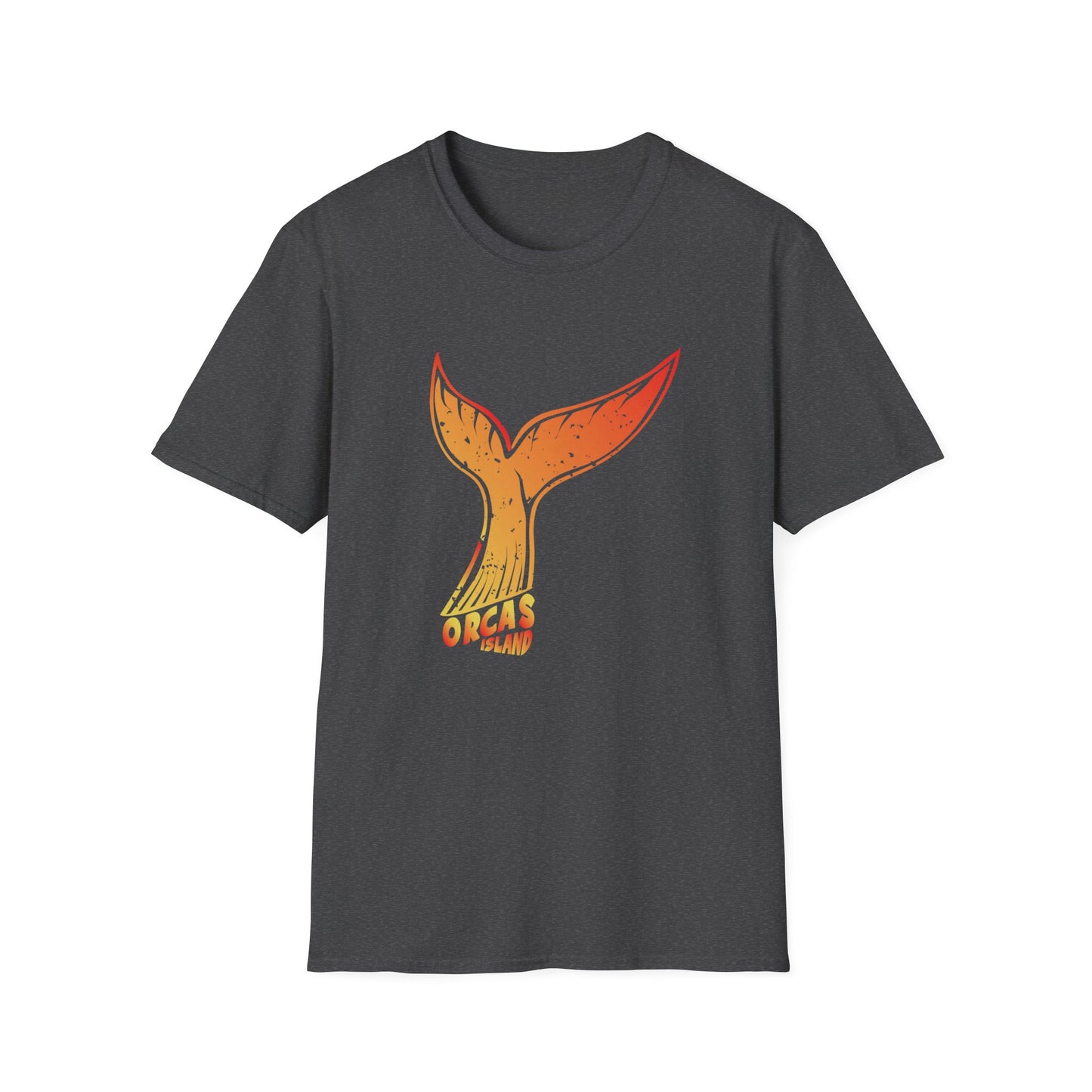 SUNSET WHALE ORCAS Unisex Softstyle T-Shirt