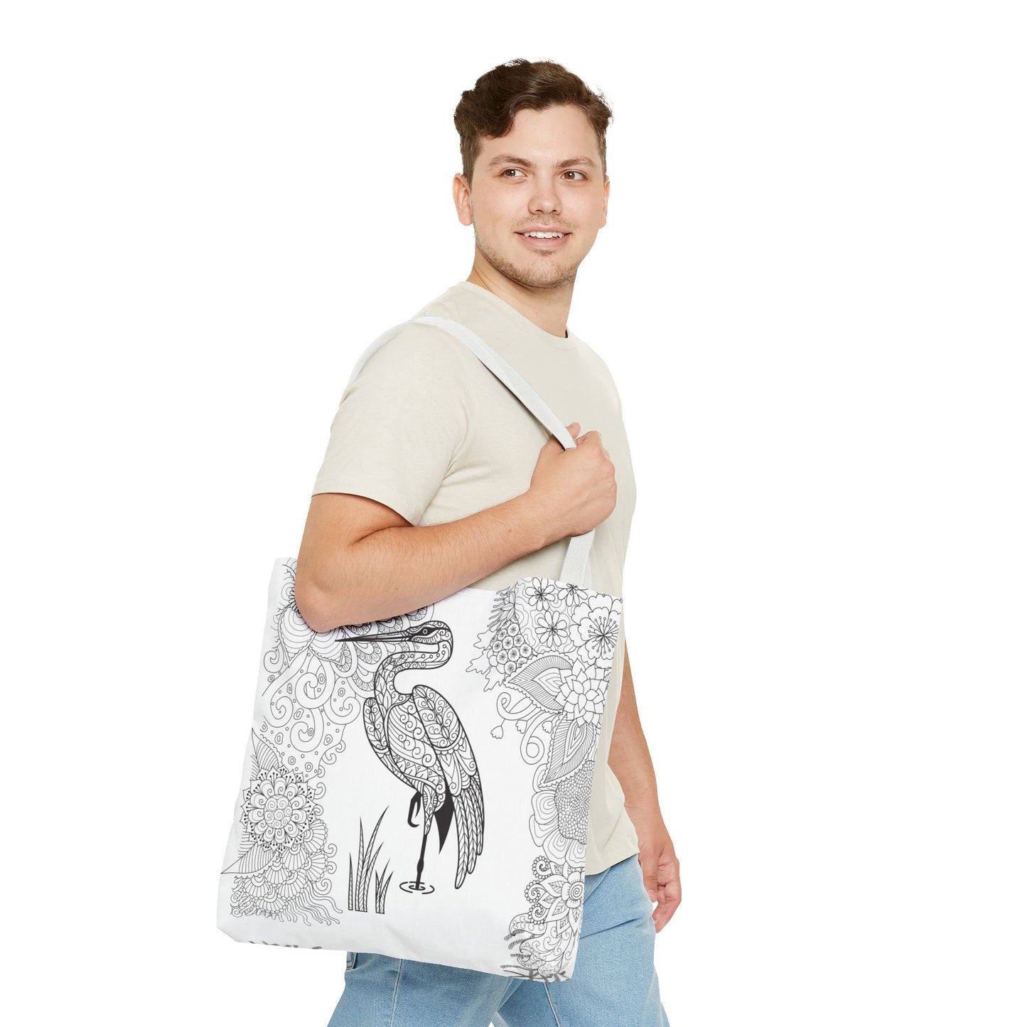 COLOR ME HERON Tote Bag