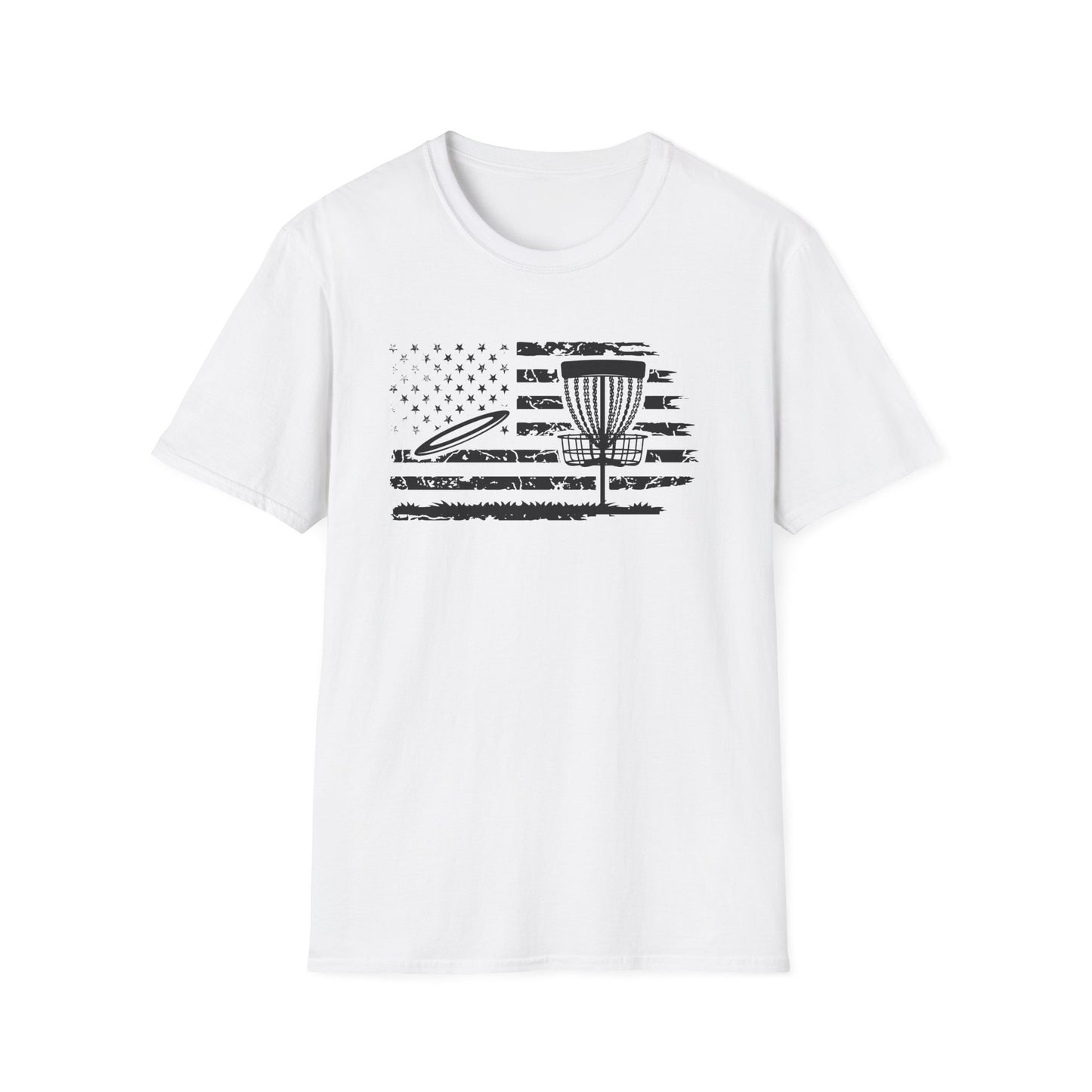 FLAG USA - DISC GOLF Unisex Softstyle T-Shirt