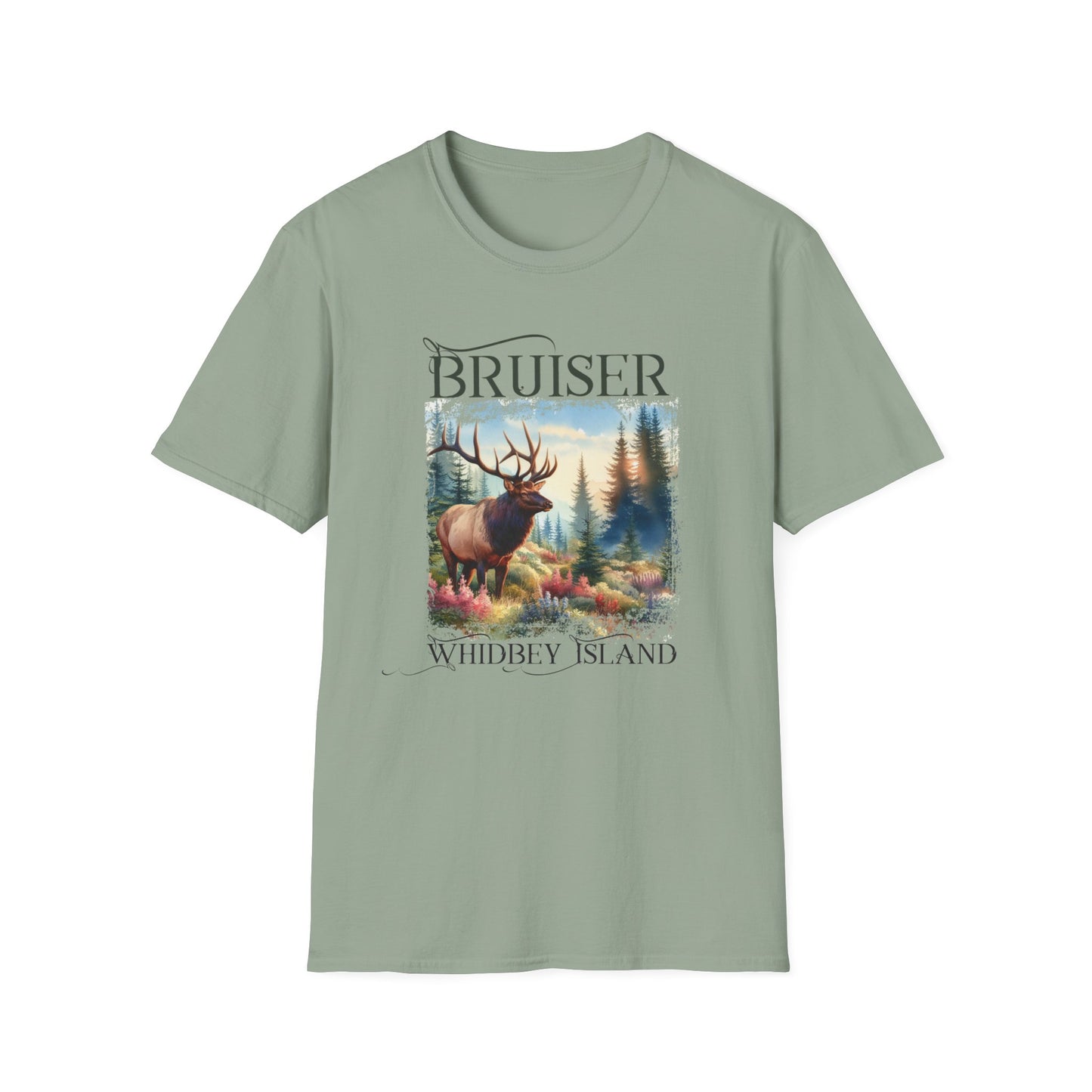 3 Bruiser - Whidbey Island Elk - Unisex Softstyle T-Shirt