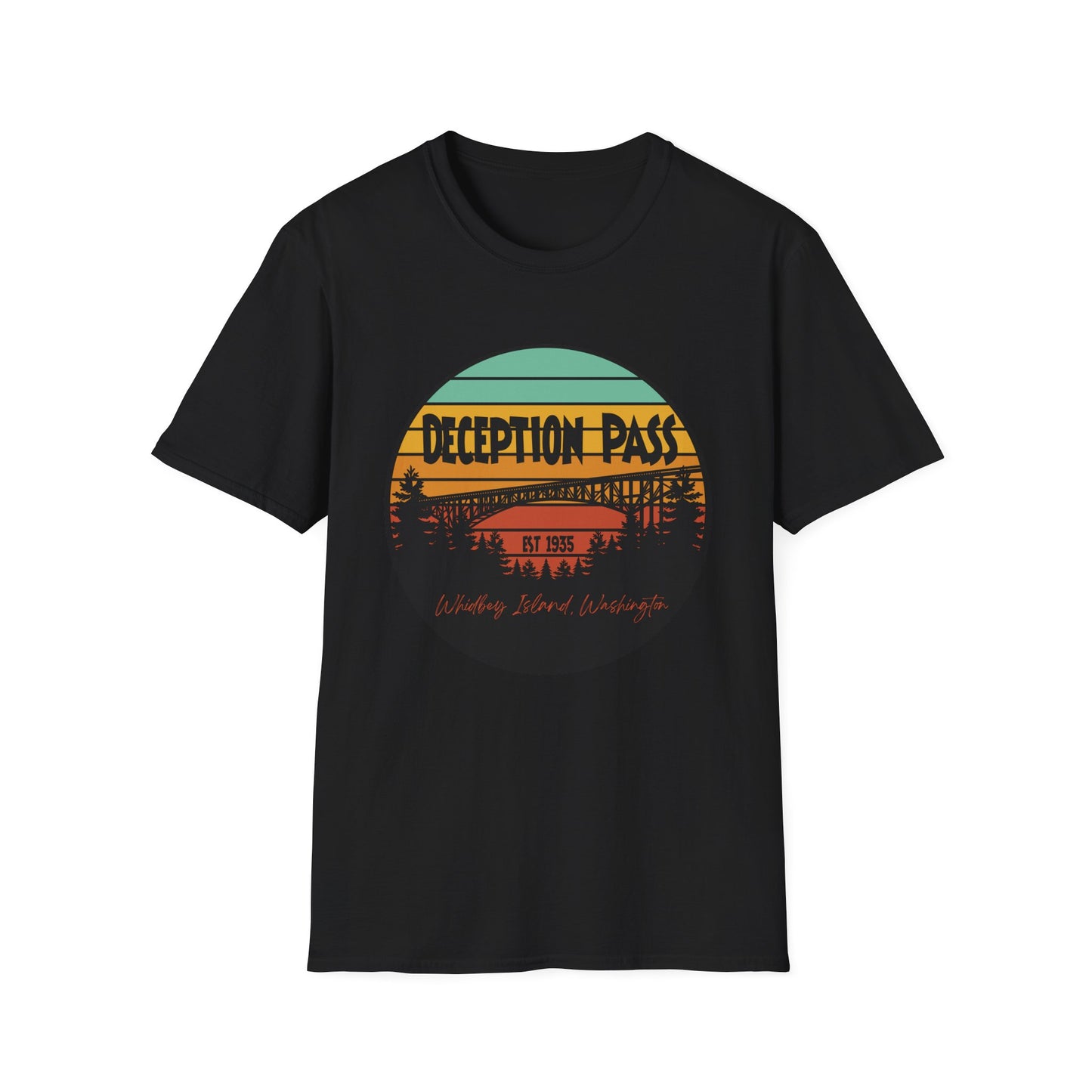 DECEPTION PASS BRIDGE, Unisex Softstyle T-Shirt