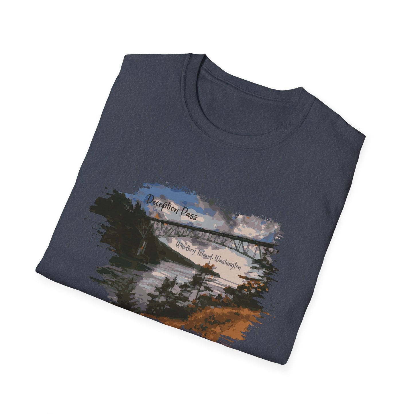 DECEPTION PASS BRIDGE, PAINTED Unisex Softstyle T-Shirt