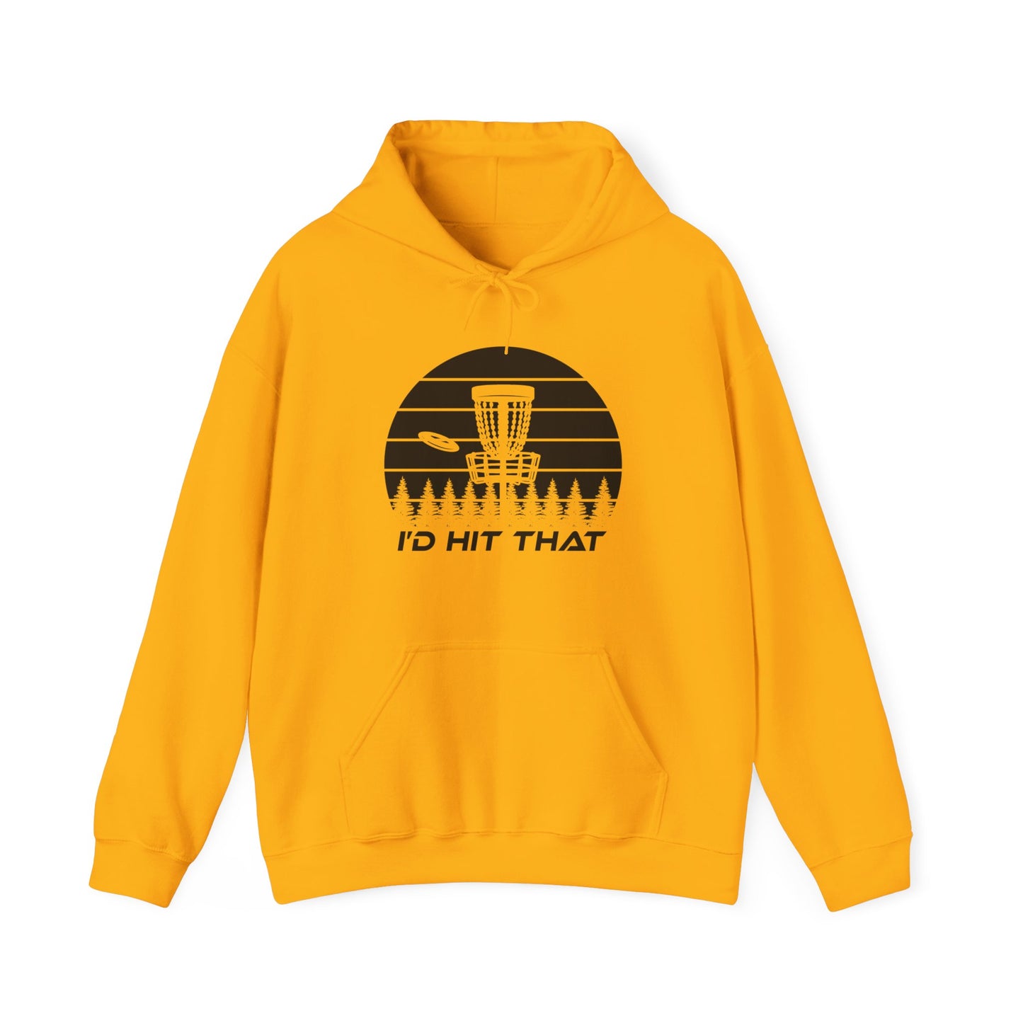 ID HIT THAT - DISC GOLF Unisex Heavy Blend™ Hooded Sweatshirt