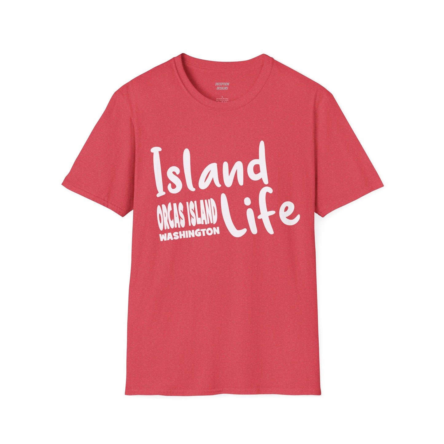 ISLAND LIFE - ORCAS ISLAND - Compass Unisex Softstyle T-Shirt
