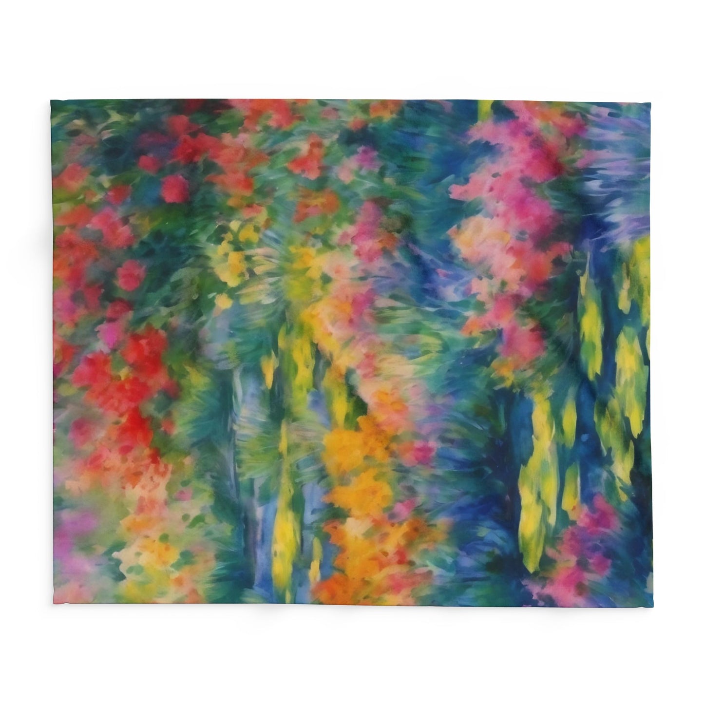 WILDFLOWER POND Arctic Fleece Blanket