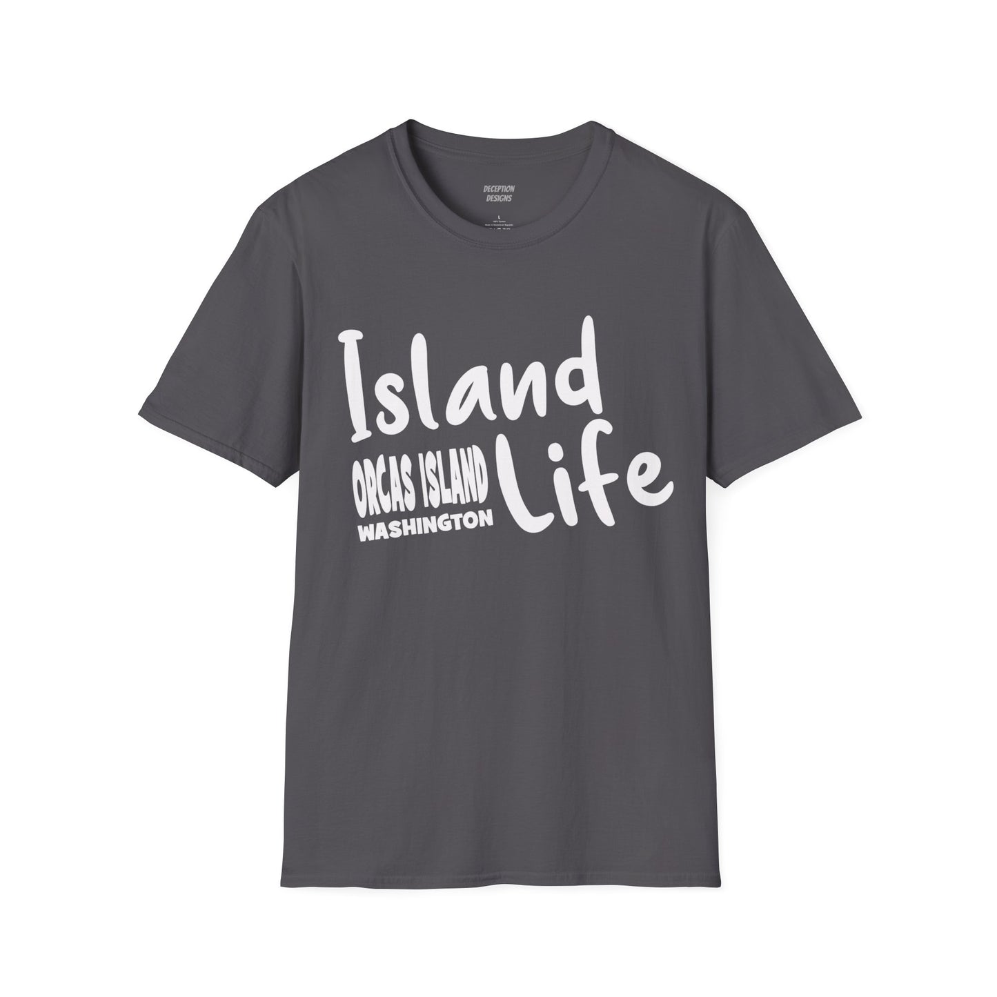ISLAND LIFE - ORCAS ISLAND - Compass Unisex Softstyle T-Shirt