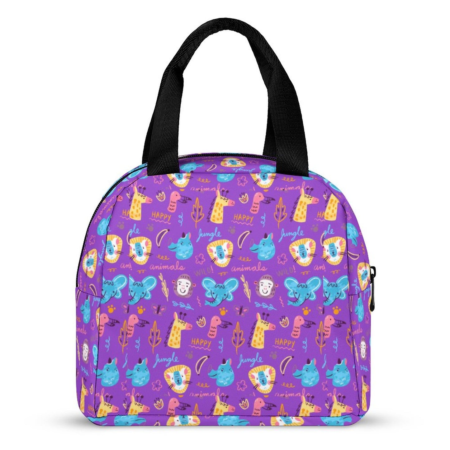 Cute Animals Insulated Lunch Bag with Pocket