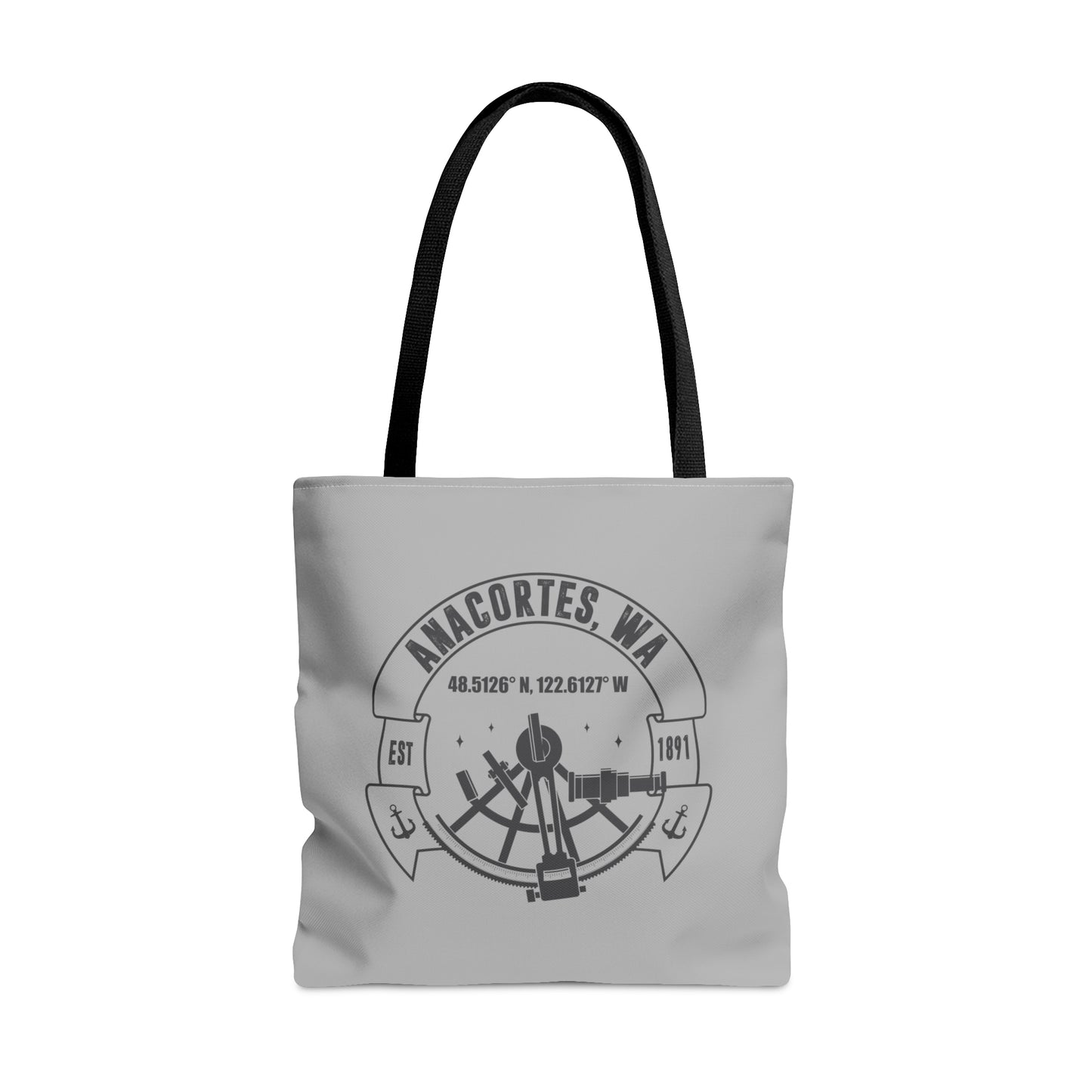 Anacortes Coordinates Tote Bag