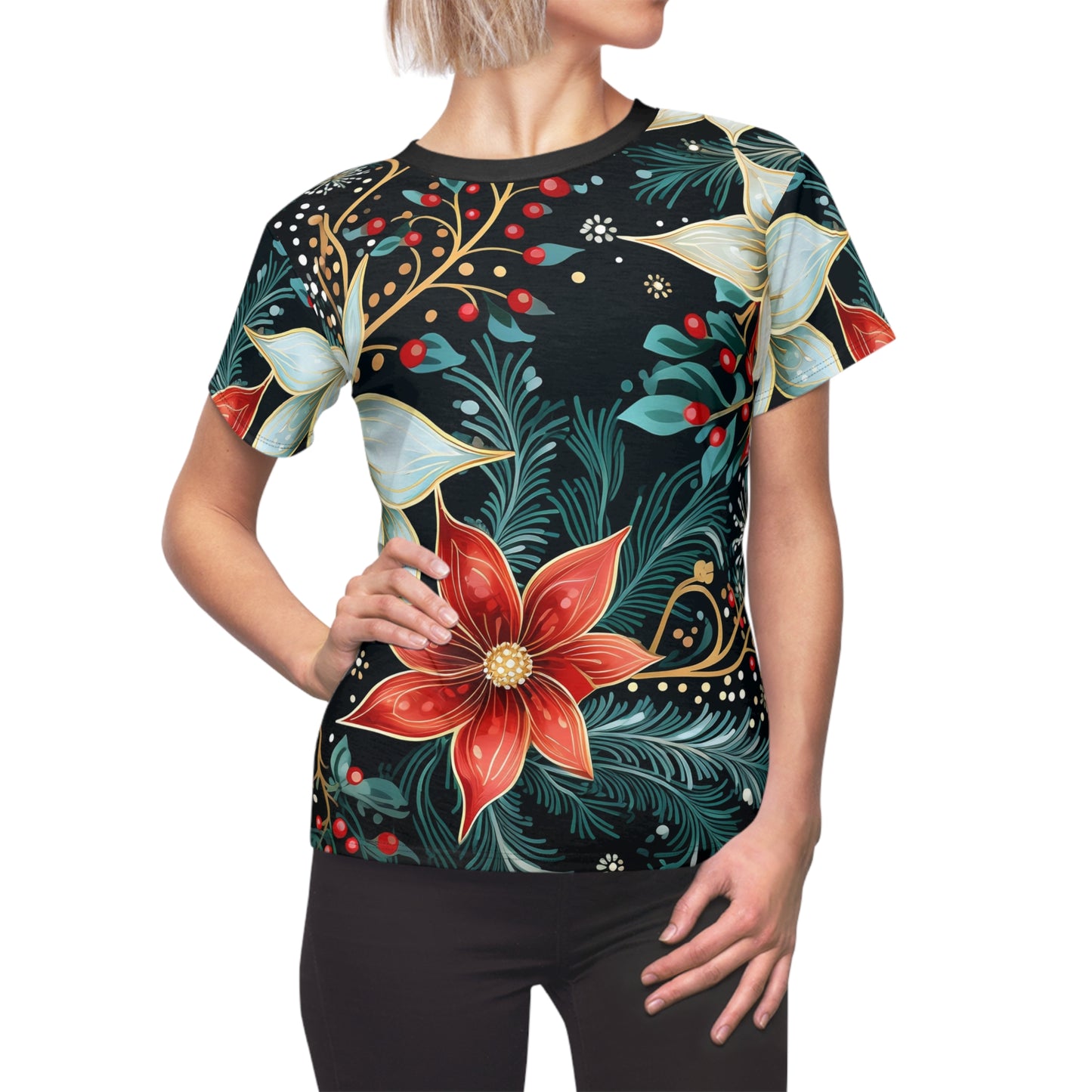 Women's HOLIDAY Tee - Black Classy