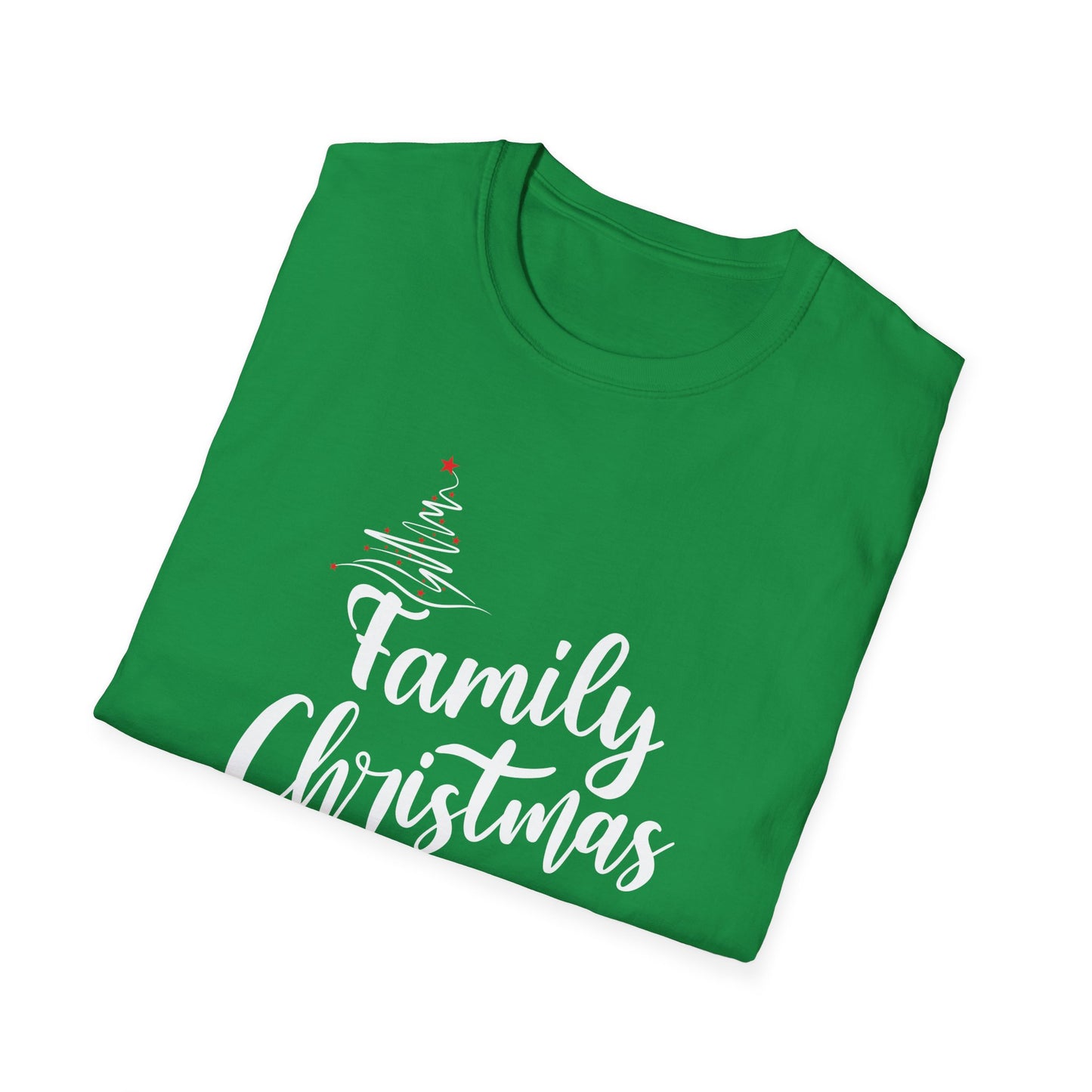 FAMILY CHRISTMAS 2024 TREE Unisex Softstyle T-Shirt