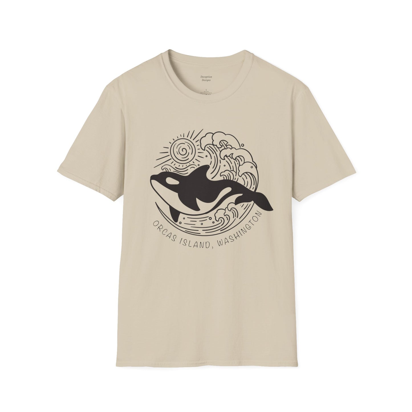 ORCAS ISLAND - Ocean Whale Unisex Softstyle T-Shirt - Bulk