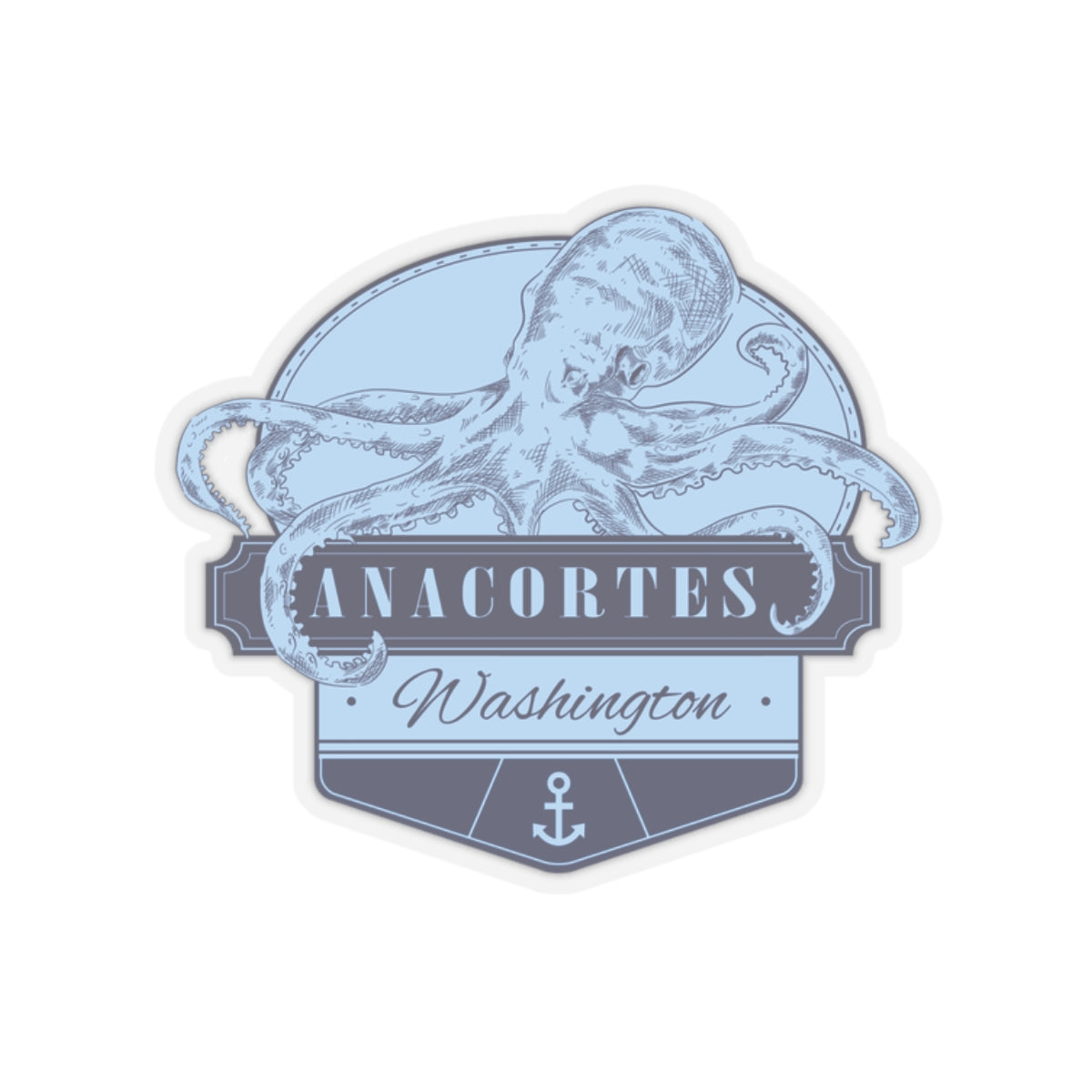 Octopus Anacortes Sticker