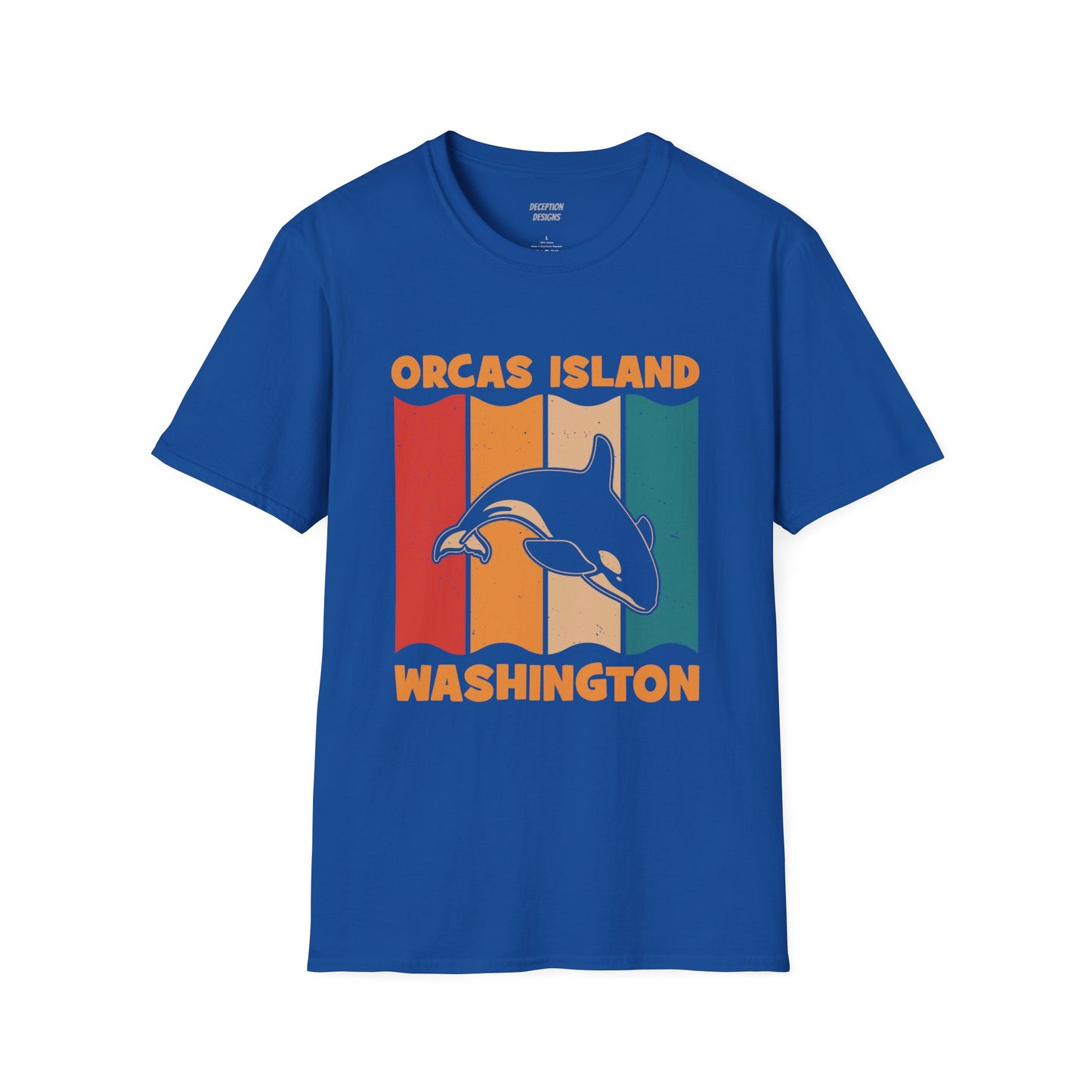 ORCAS ISLAND 2 WHALE Unisex Softstyle T-Shirt