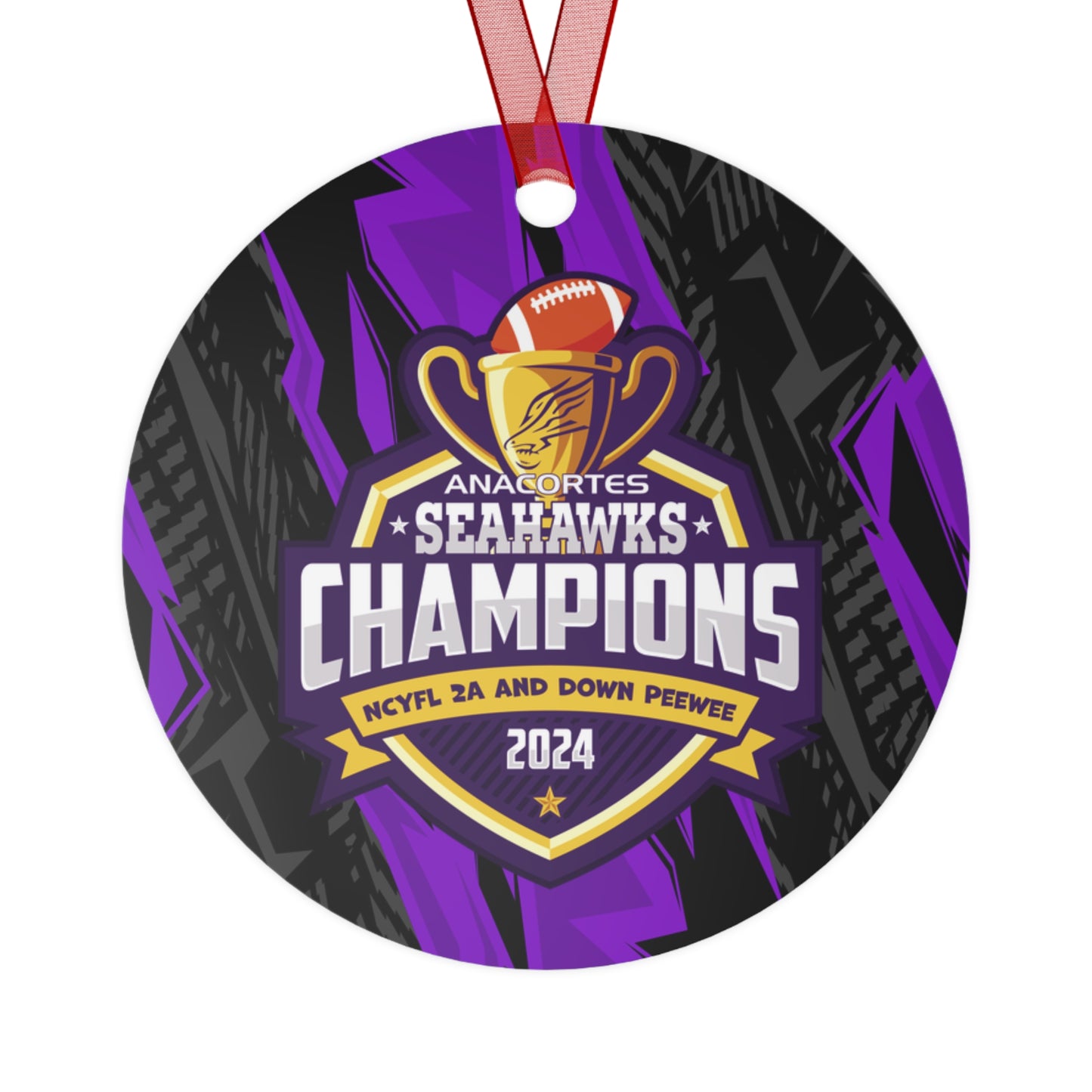 Peewee Champions Metal Ornaments