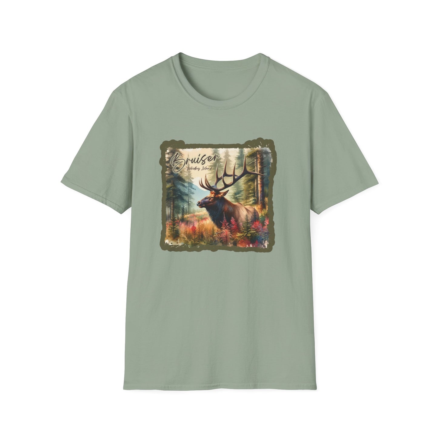 2 Bruiser - Whidbey Island Elk - Unisex Softstyle T-Shirt