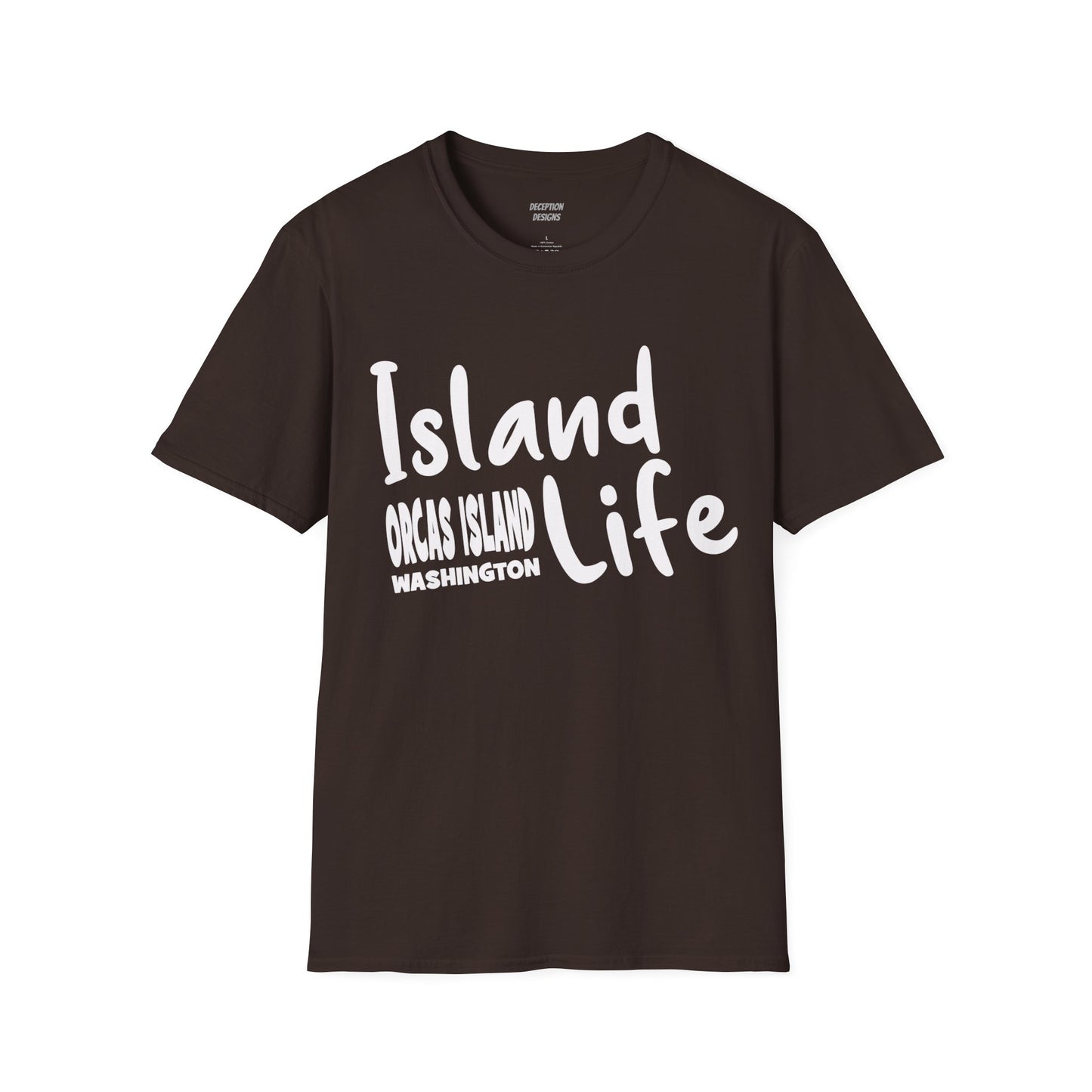 ISLAND LIFE - ORCAS ISLAND - Compass Unisex Softstyle T-Shirt