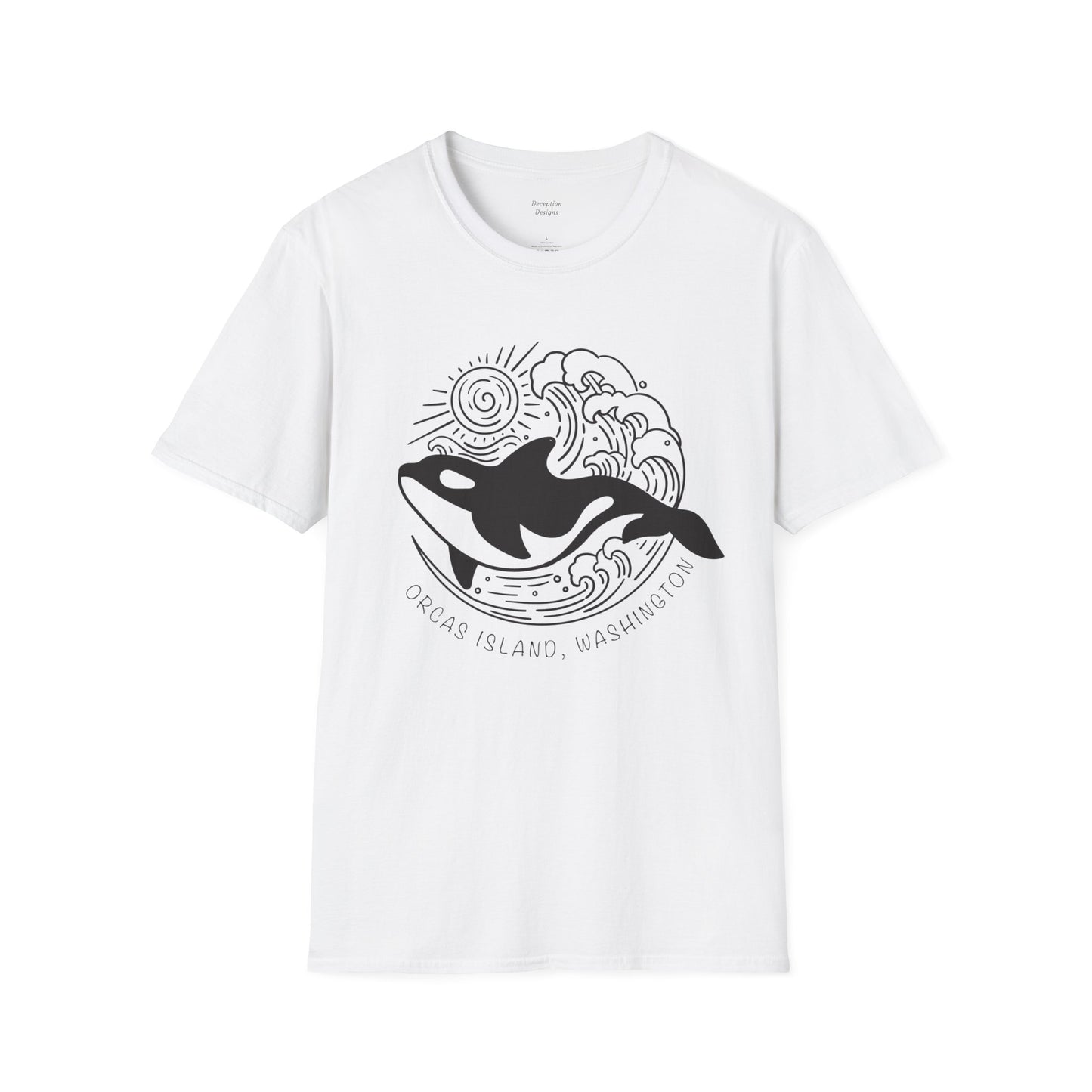 ORCAS ISLAND - Ocean Whale Unisex Softstyle T-Shirt - Bulk