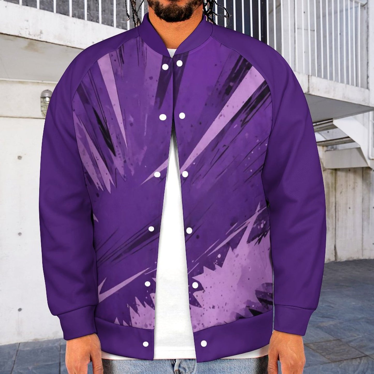 Men's Baseball Jacket (All-Over Printing)