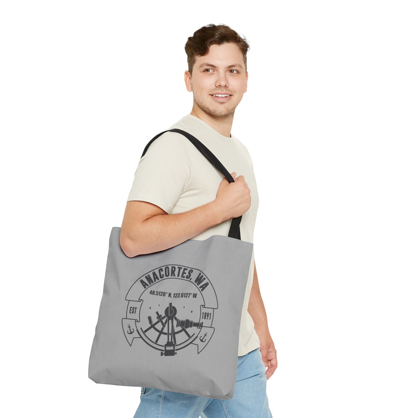 Anacortes Coordinates Tote Bag