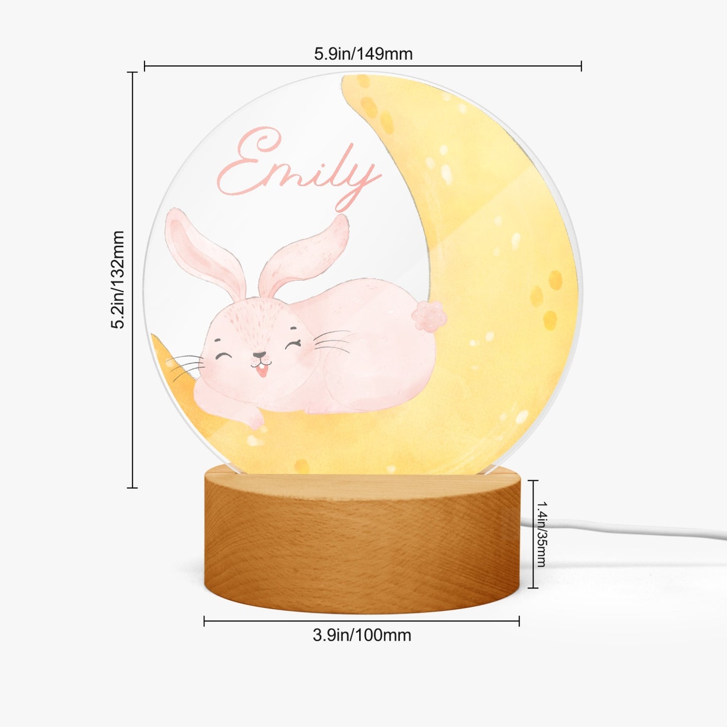 1062. Acrylic Plaque with Stand - Round